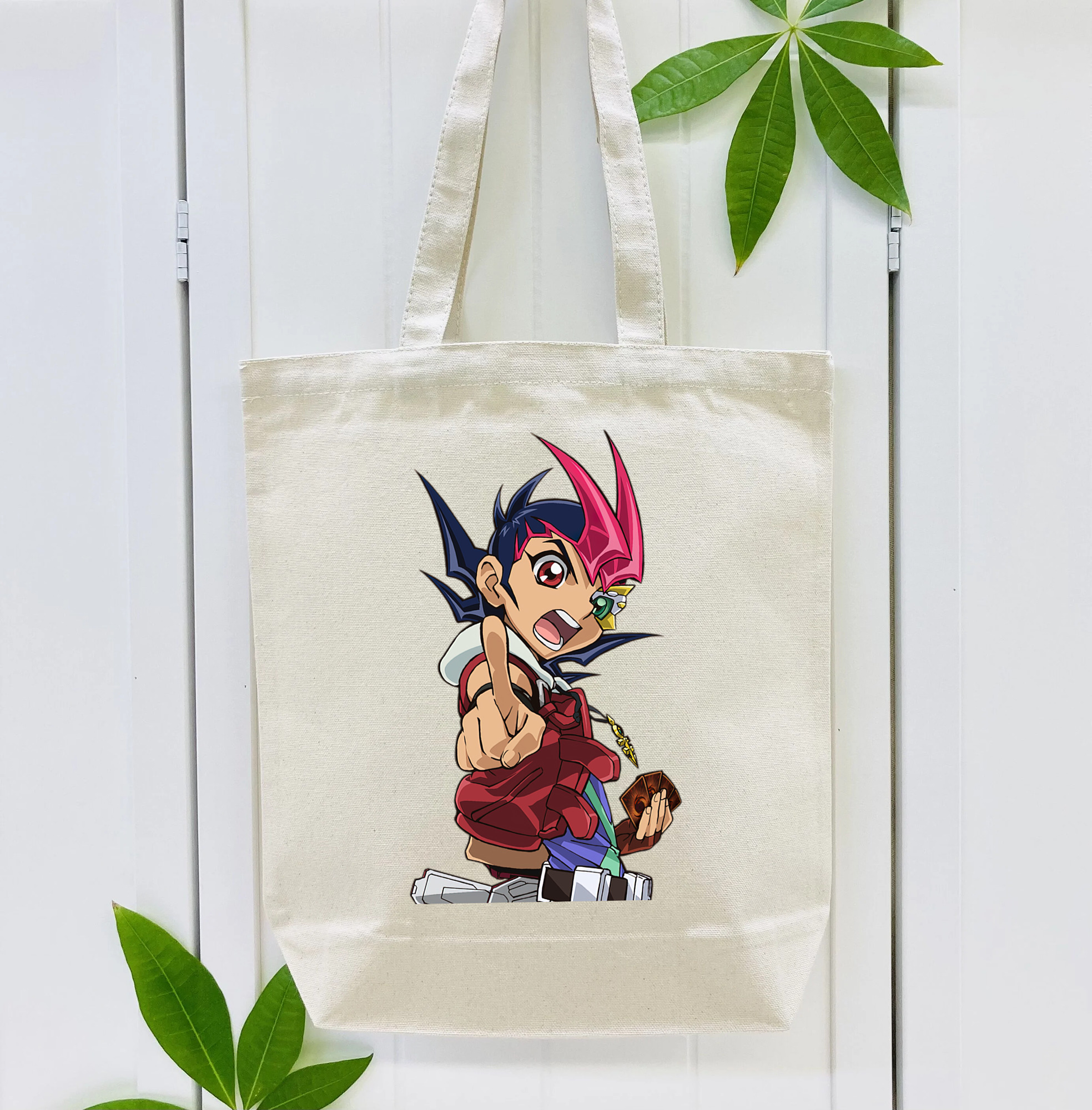 遊☆戯☆王 Yu-Gi-Oh! 縦型キャンバス生地手提げバッグ　トートバッグ