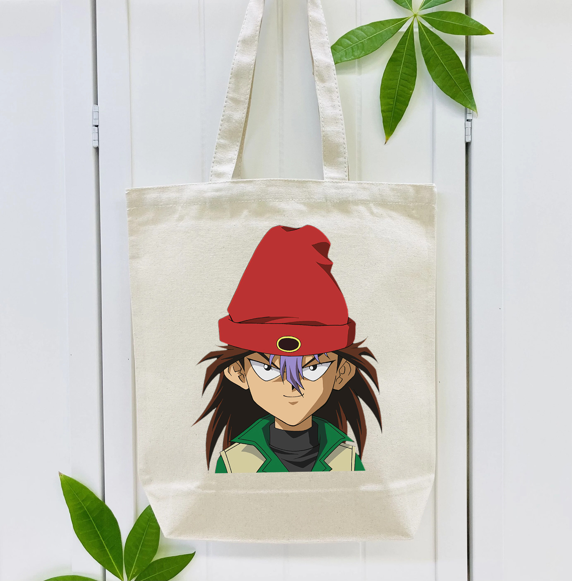 遊☆戯☆王 Yu-Gi-Oh! 縦型キャンバス生地手提げバッグ　トートバッグ