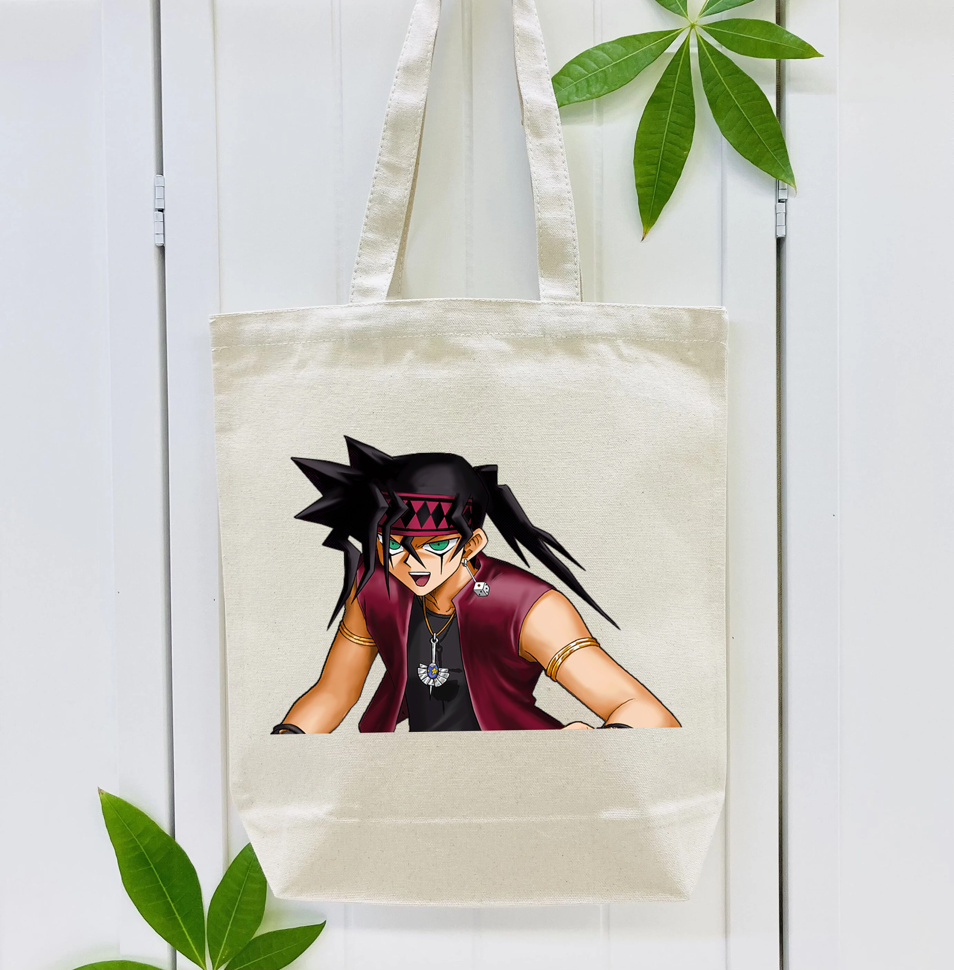 遊☆戯☆王 Yu-Gi-Oh! 縦型キャンバス生地手提げバッグ　トートバッグ