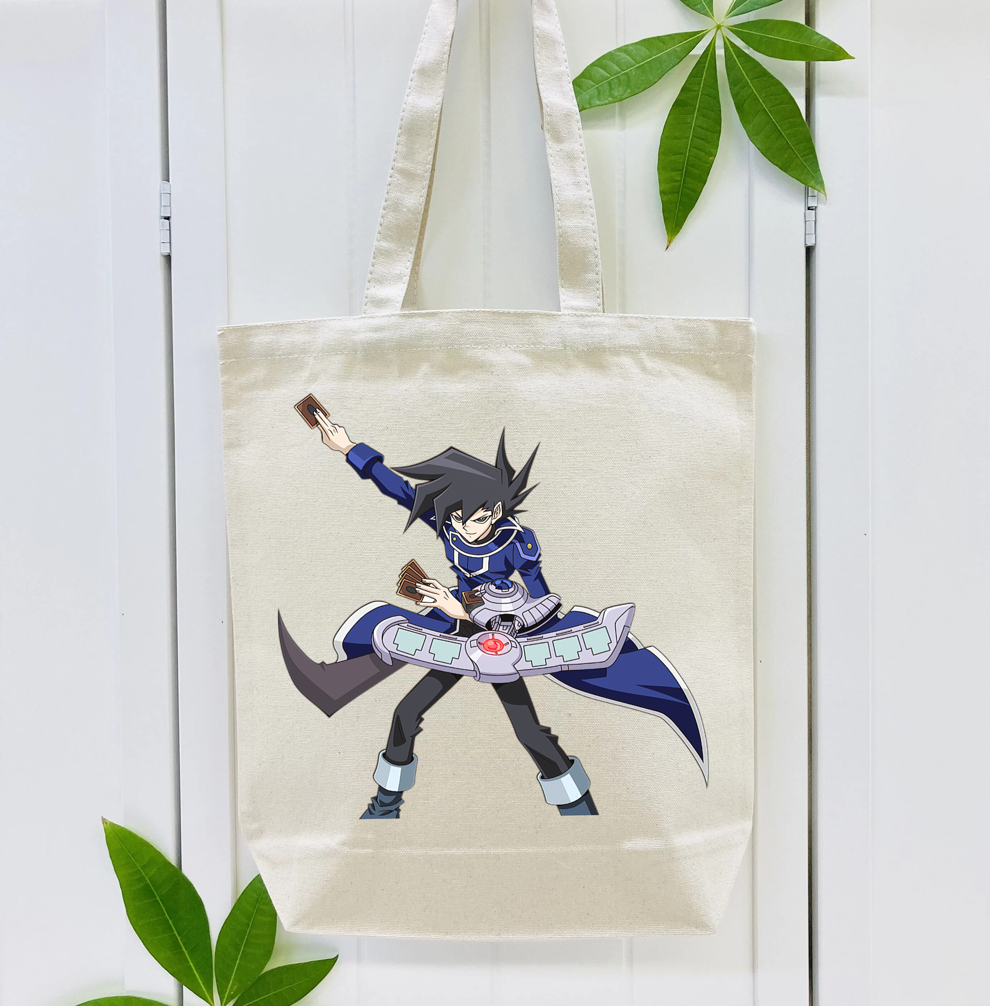 遊☆戯☆王 Yu-Gi-Oh! 縦型キャンバス生地手提げバッグ　トートバッグ
