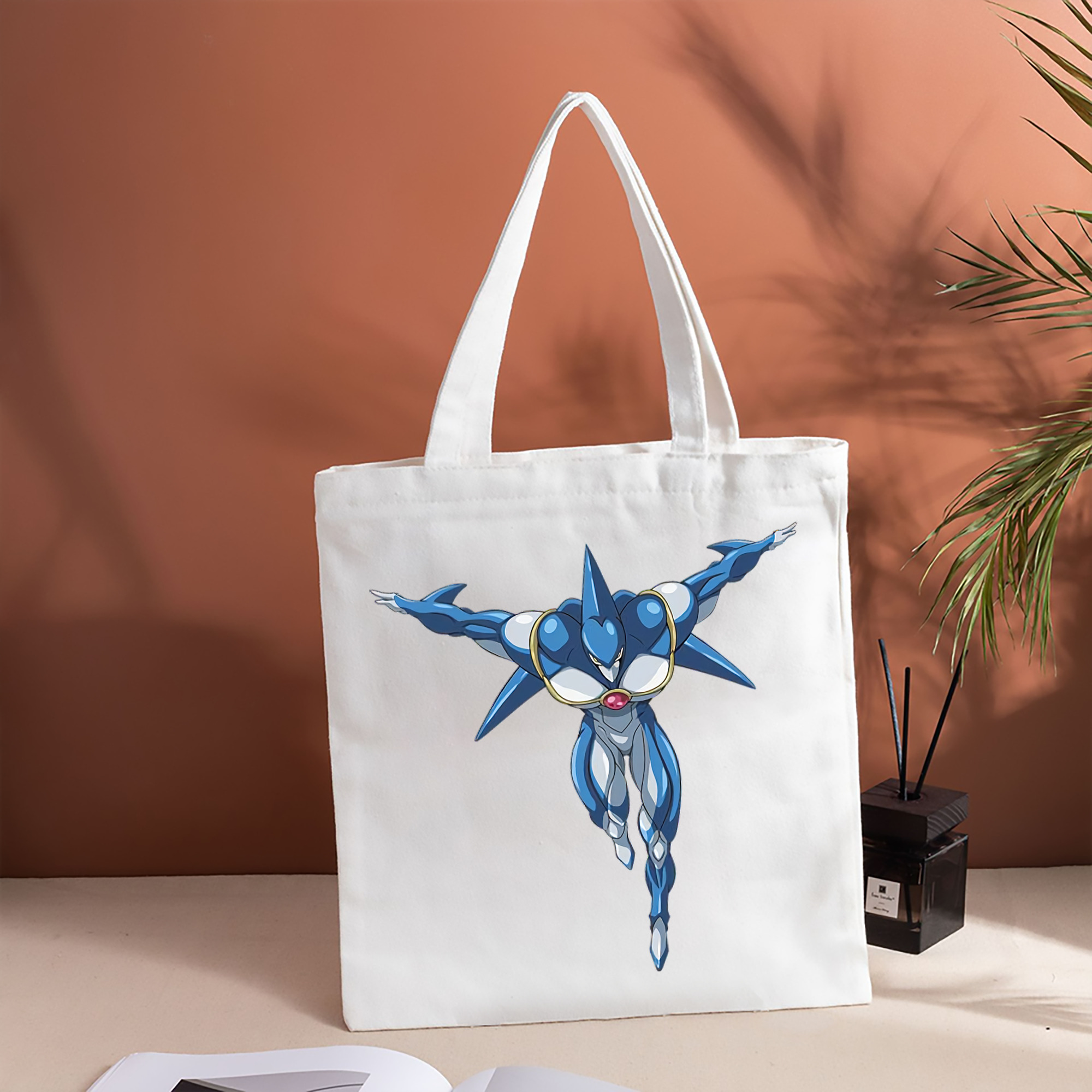 遊☆戯☆王 Yu-Gi-Oh! 縦型キャンバス生地手提げバッグ　トートバッグ