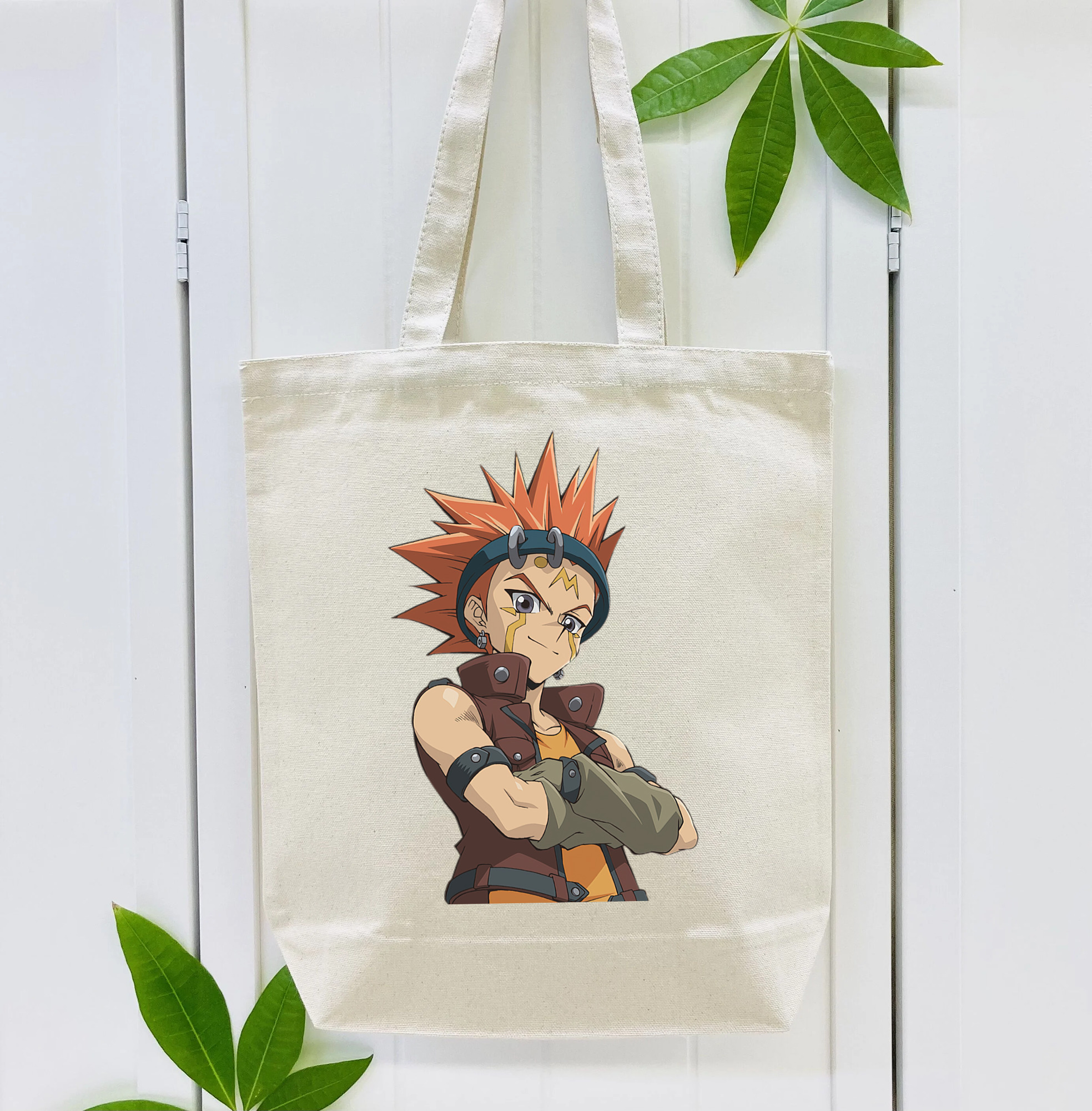 遊☆戯☆王 Yu-Gi-Oh! 縦型キャンバス生地手提げバッグ　トートバッグ