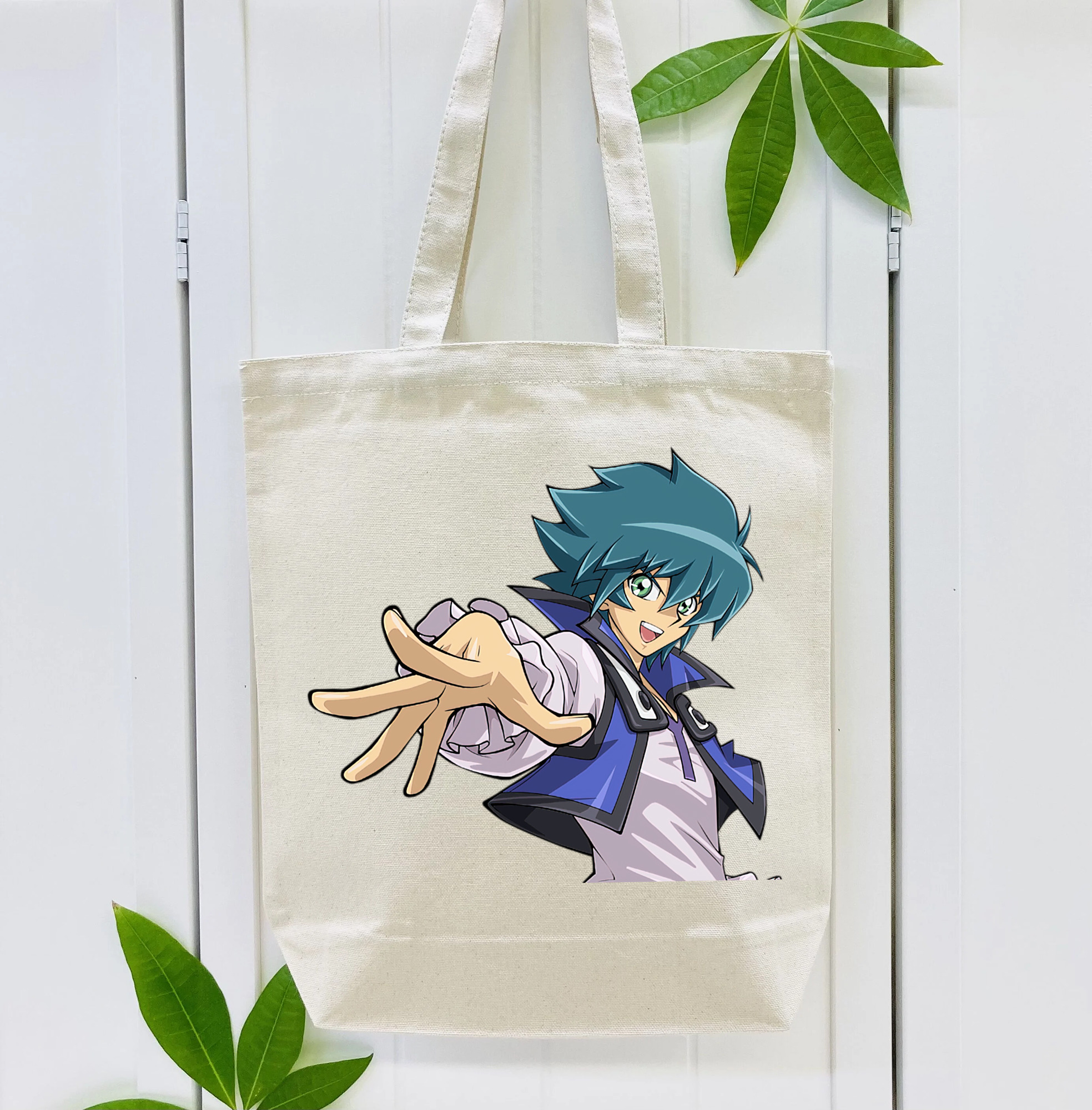 遊☆戯☆王 Yu-Gi-Oh! 縦型キャンバス生地手提げバッグ　トートバッグ