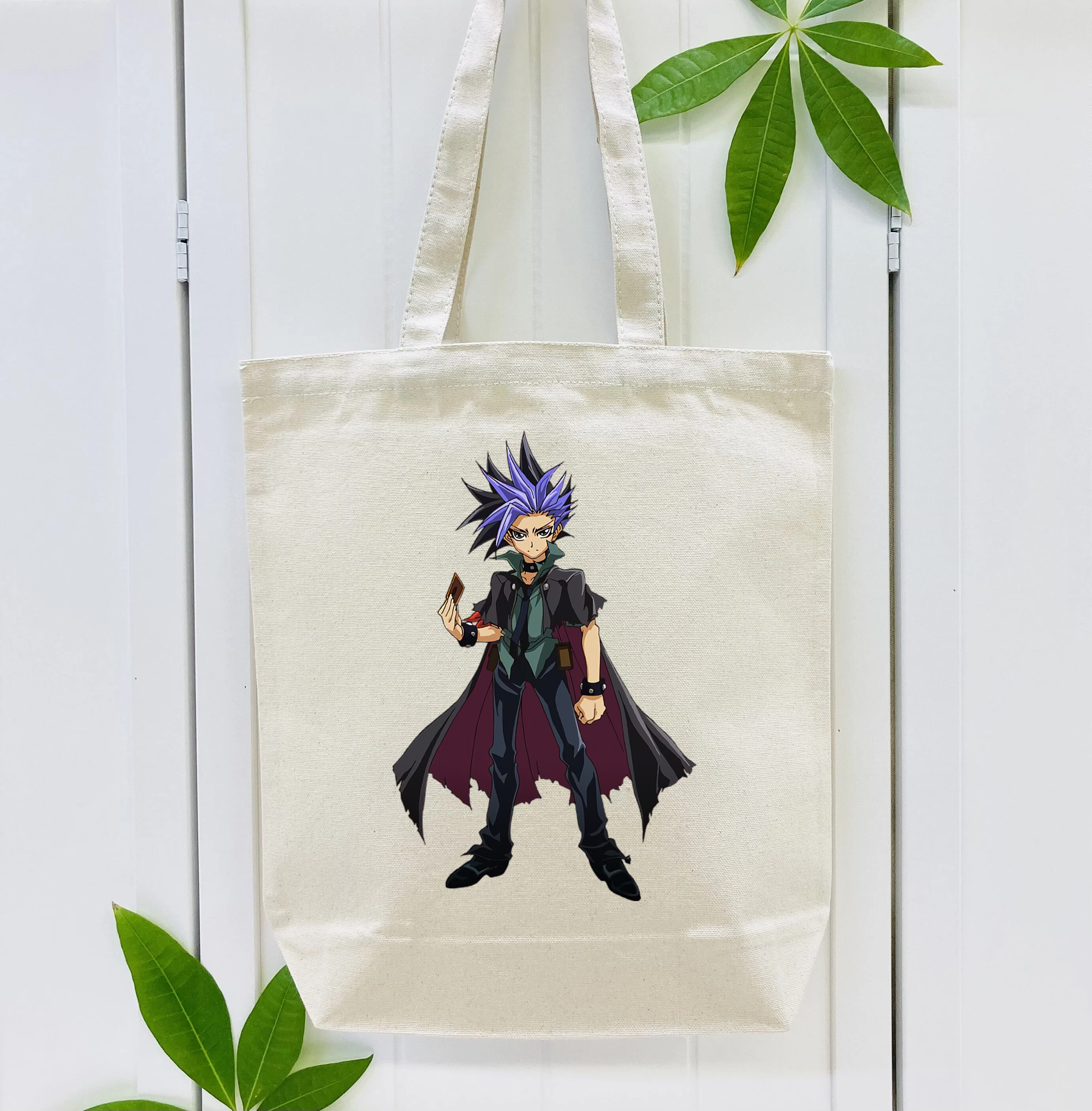 遊☆戯☆王 Yu-Gi-Oh! 縦型キャンバス生地手提げバッグ　トートバッグ