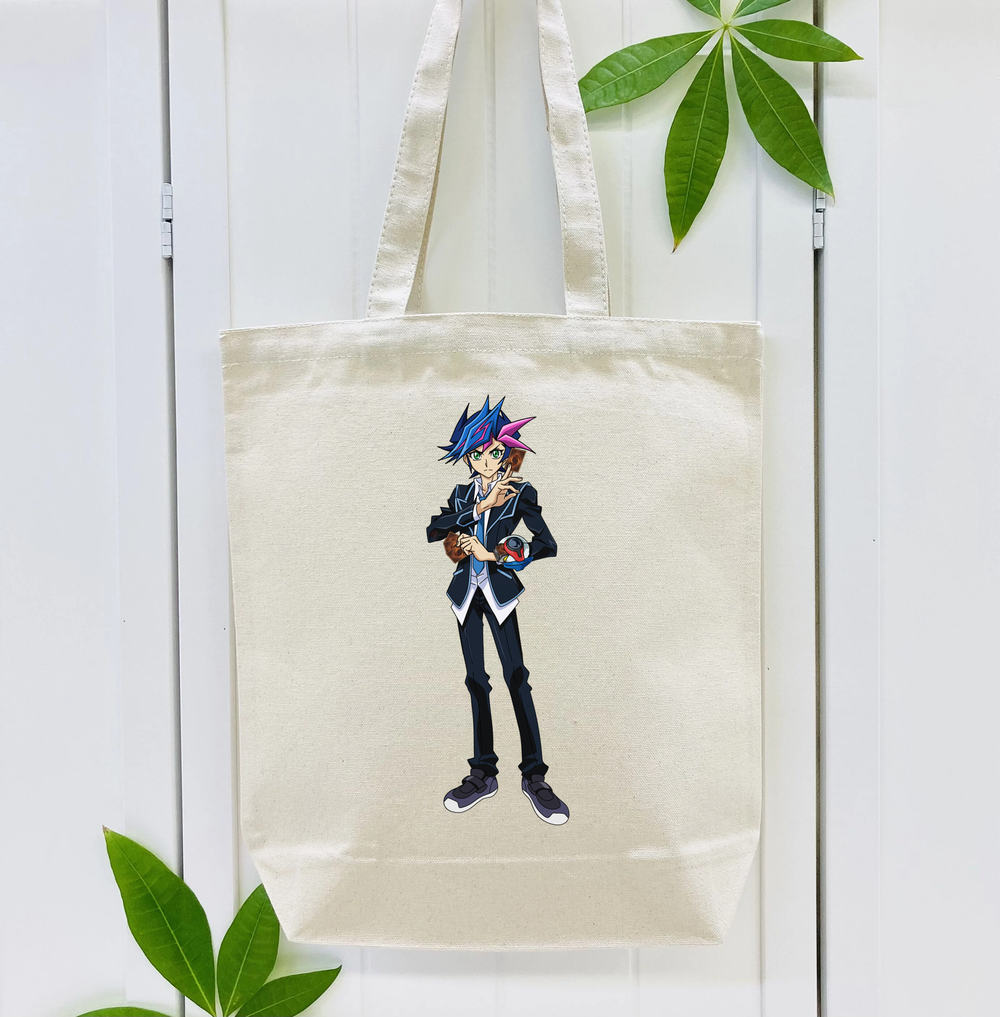 遊☆戯☆王 Yu-Gi-Oh! 縦型キャンバス生地手提げバッグ　トートバッグ