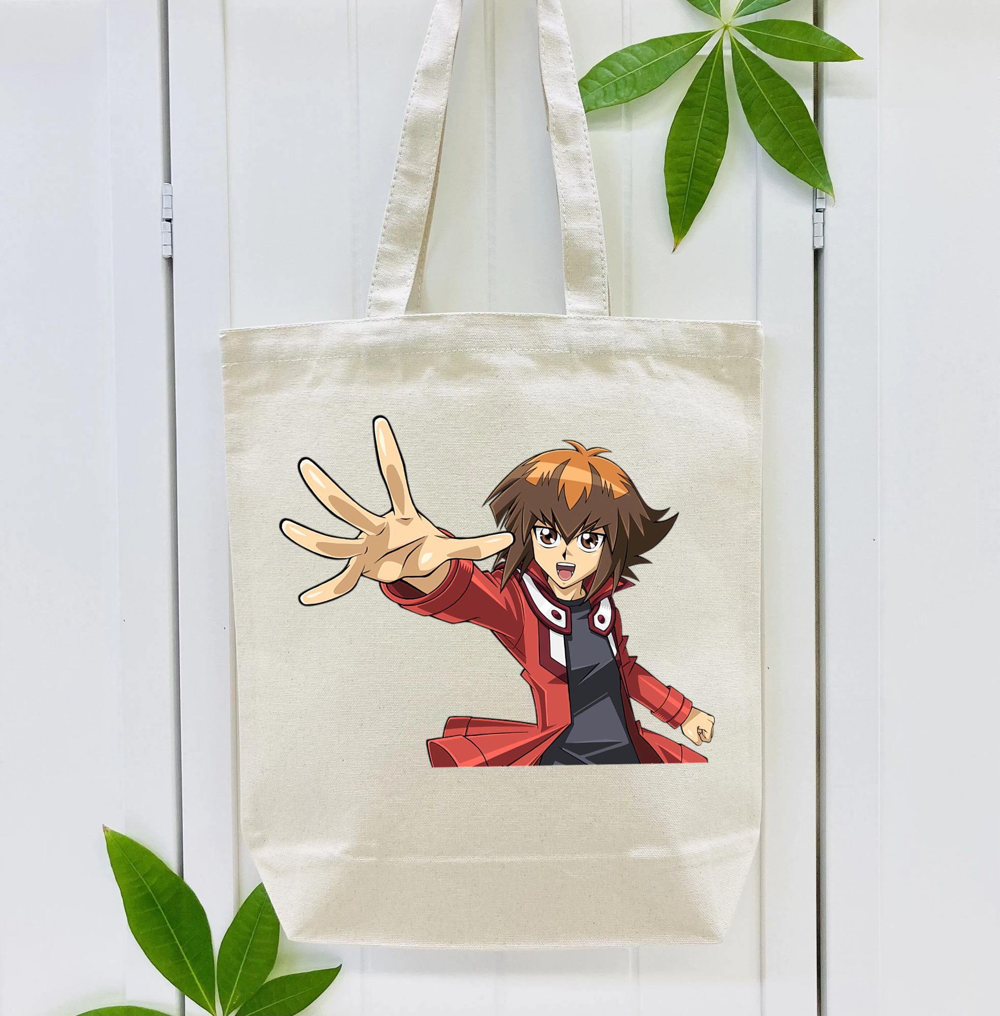 遊☆戯☆王 Yu-Gi-Oh! 縦型キャンバス生地手提げバッグ　トートバッグ