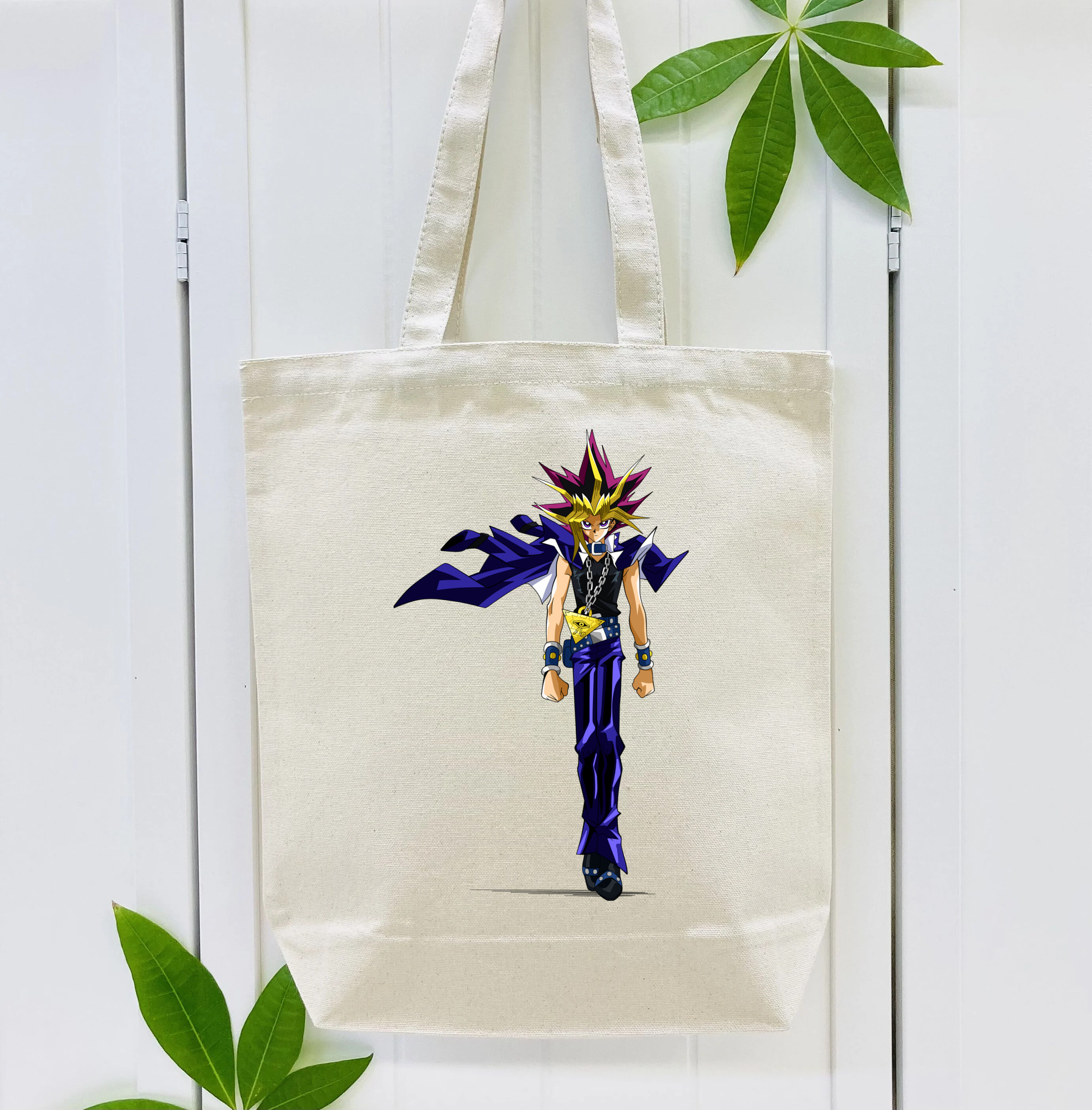 遊☆戯☆王 Yu-Gi-Oh! 縦型キャンバス生地手提げバッグ　トートバッグ