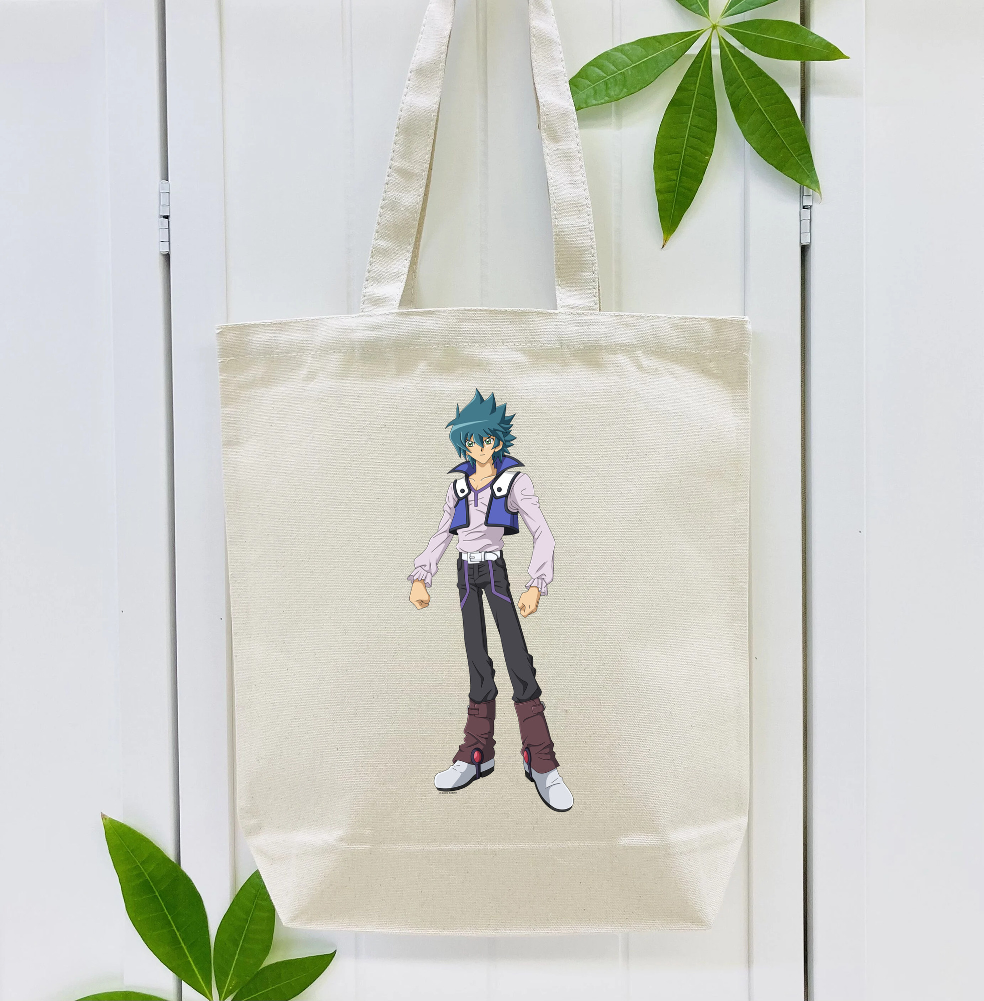 遊☆戯☆王 Yu-Gi-Oh! 縦型キャンバス生地手提げバッグ　トートバッグ