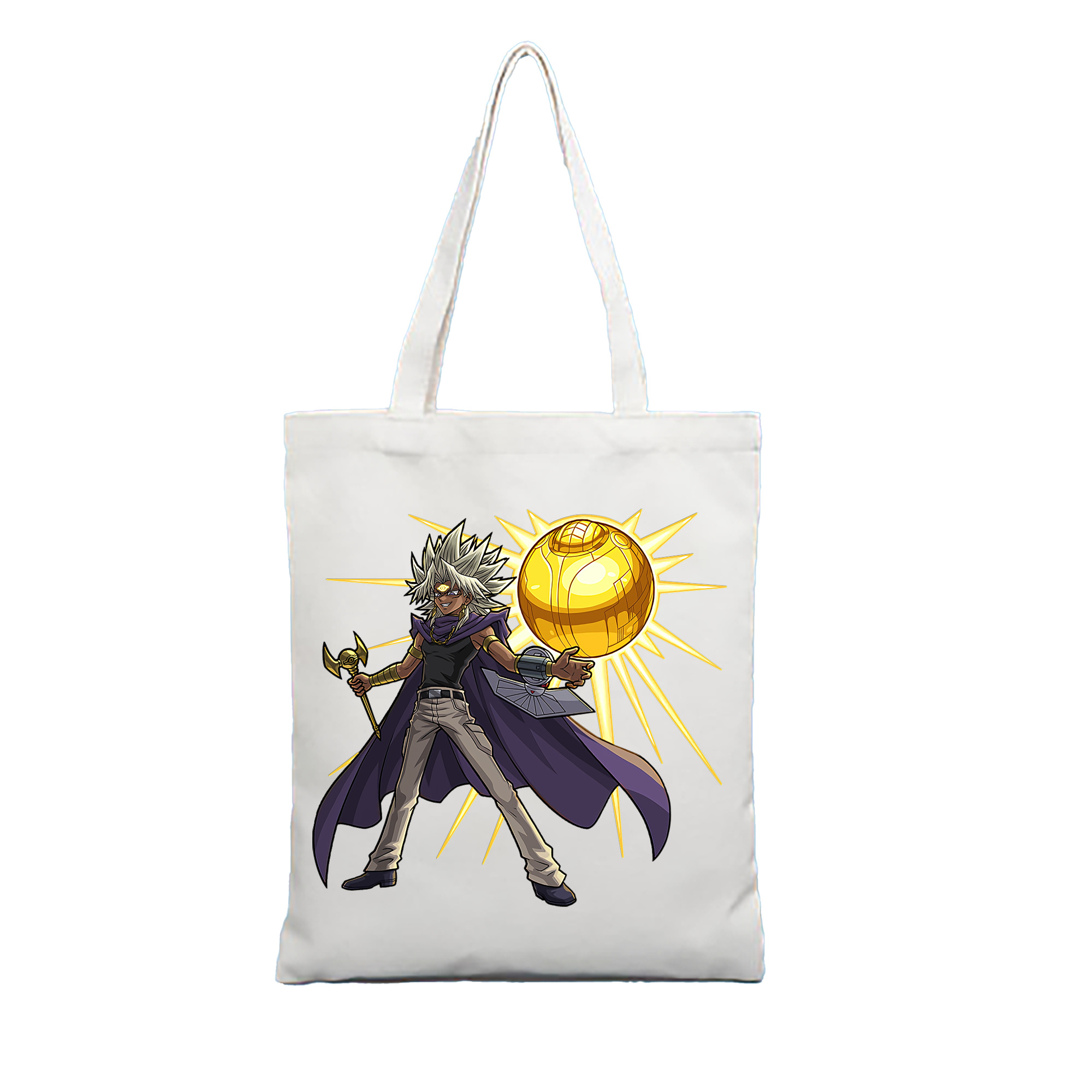 （画像用） 遊☆戯☆王 Yu-Gi-Oh! 縦型キャンバス生地手提げバッグ　トートバッグ