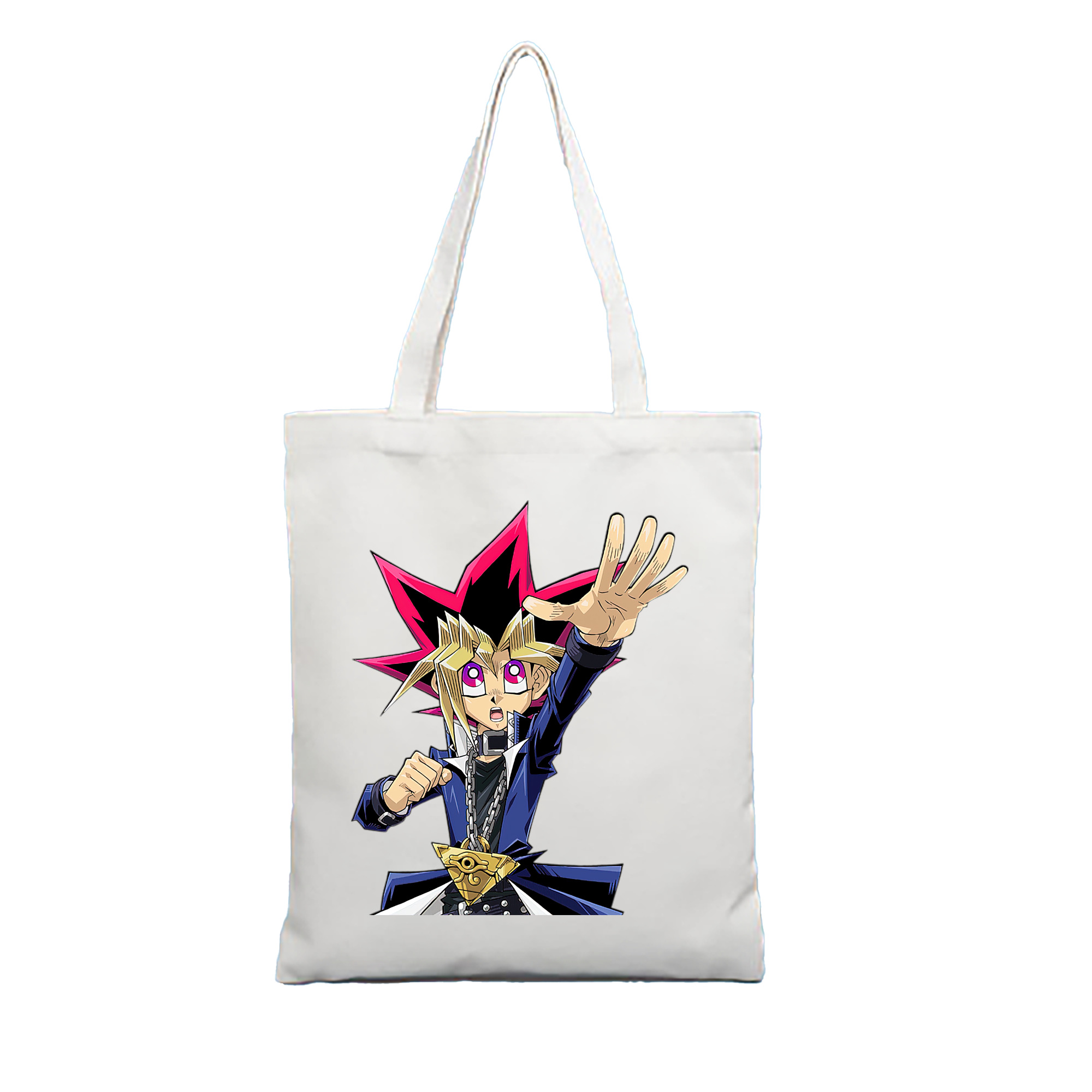 （画像用） 遊☆戯☆王 Yu-Gi-Oh! 縦型キャンバス生地手提げバッグ　トートバッグ