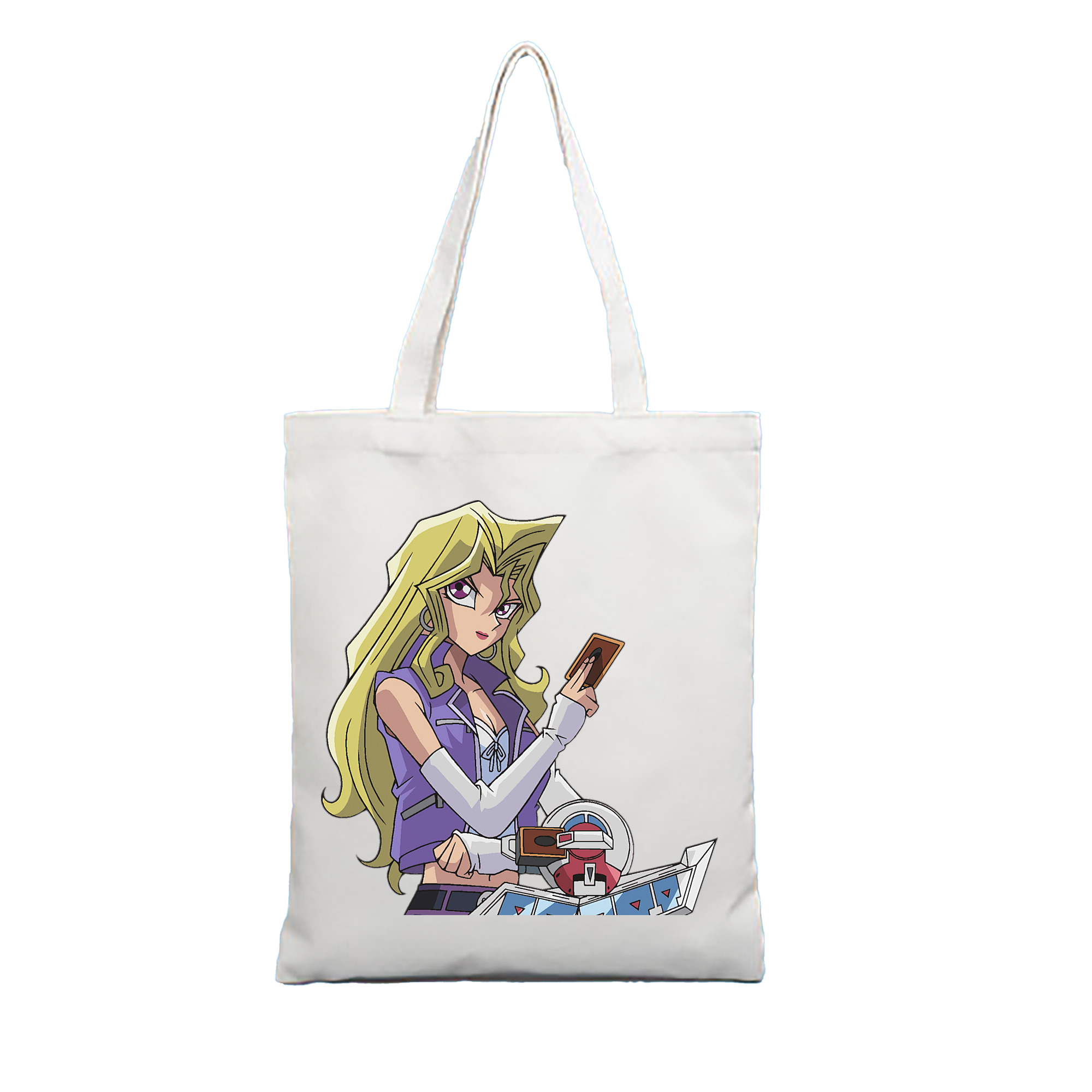 （画像用） 遊☆戯☆王 Yu-Gi-Oh! 縦型キャンバス生地手提げバッグ　トートバッグ