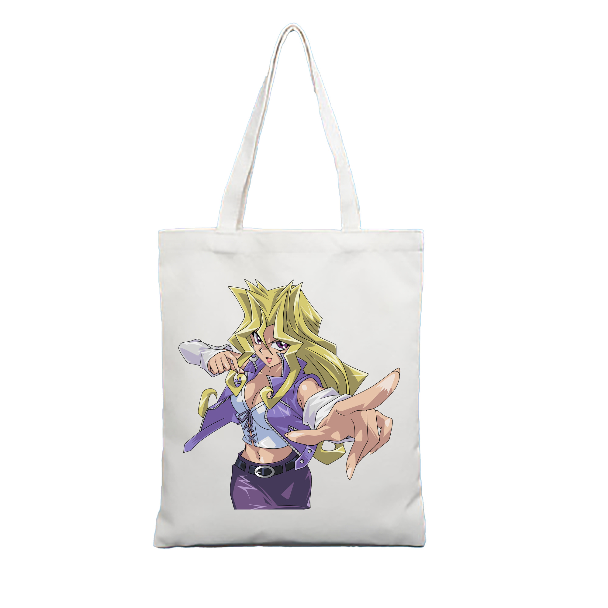（画像用） 遊☆戯☆王 Yu-Gi-Oh! 縦型キャンバス生地手提げバッグ　トートバッグ