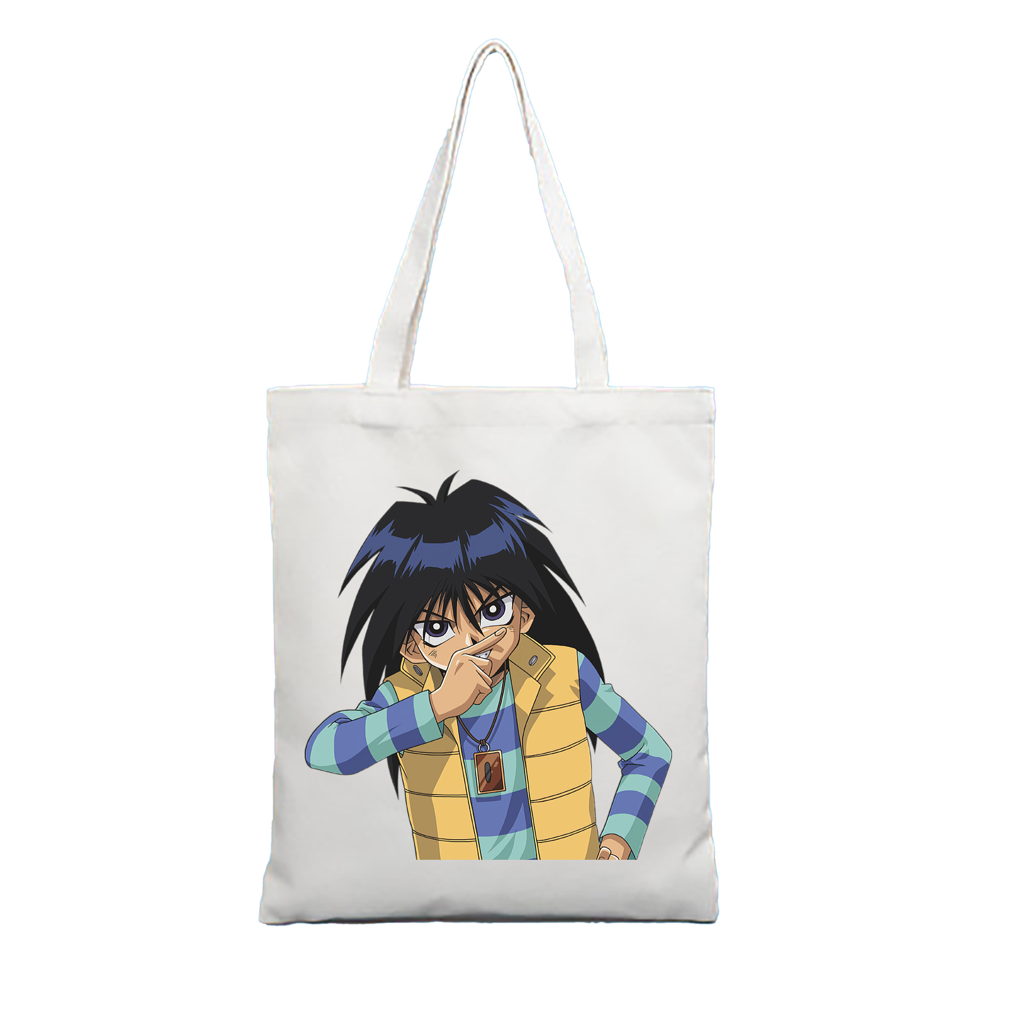 （画像用） 遊☆戯☆王 Yu-Gi-Oh! 縦型キャンバス生地手提げバッグ　トートバッグ