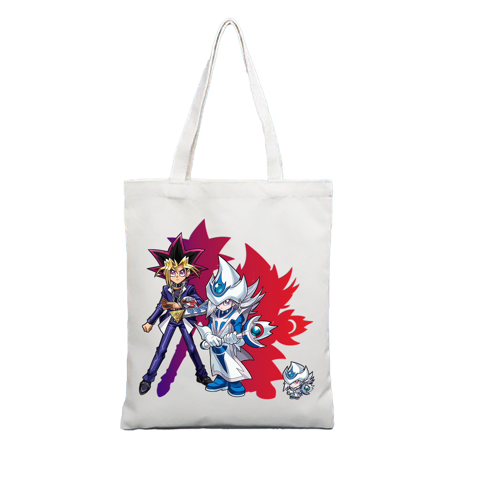 （画像用） 遊☆戯☆王 Yu-Gi-Oh! 縦型キャンバス生地手提げバッグ　トートバッグ