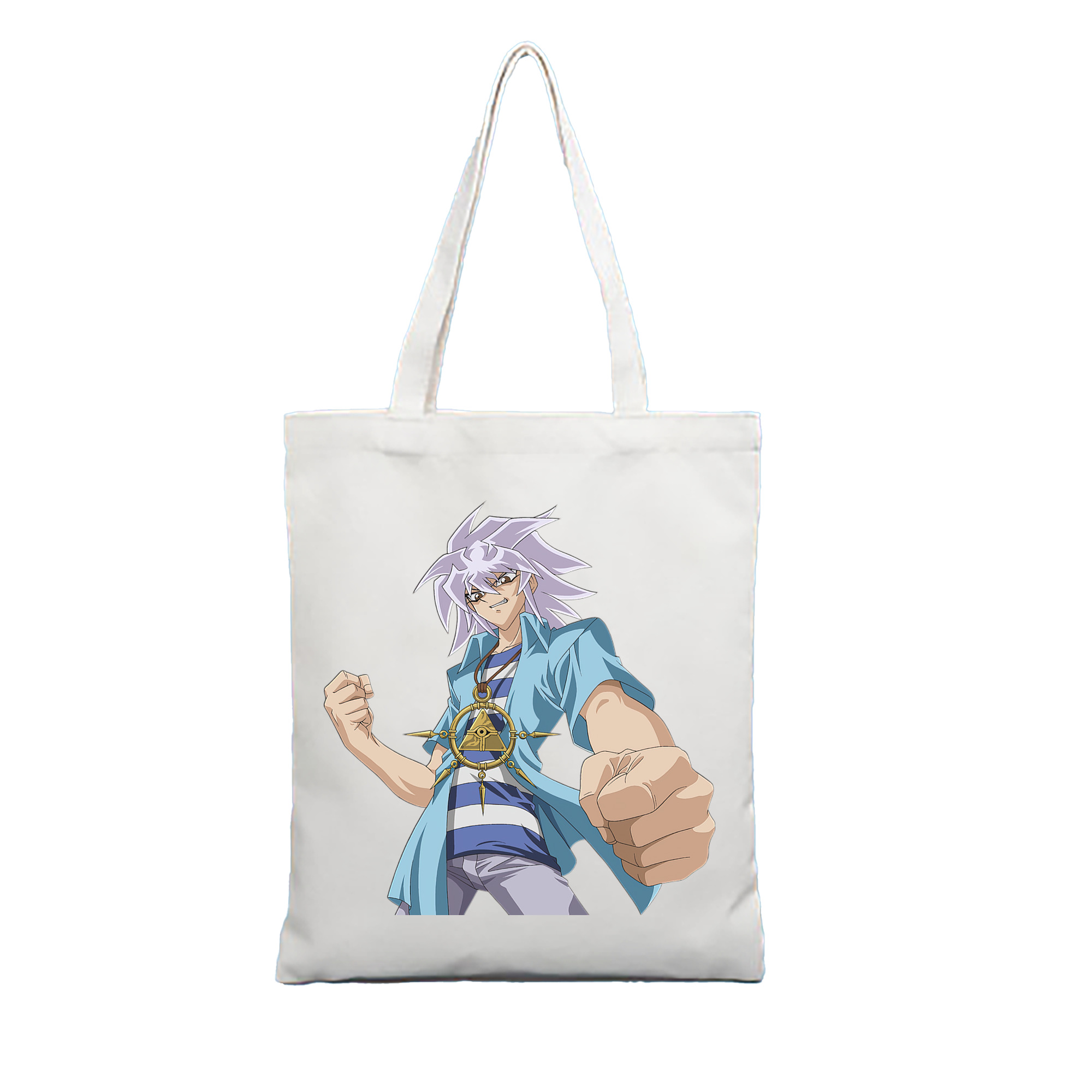 （画像用） 遊☆戯☆王 Yu-Gi-Oh! 縦型キャンバス生地手提げバッグ　トートバッグ