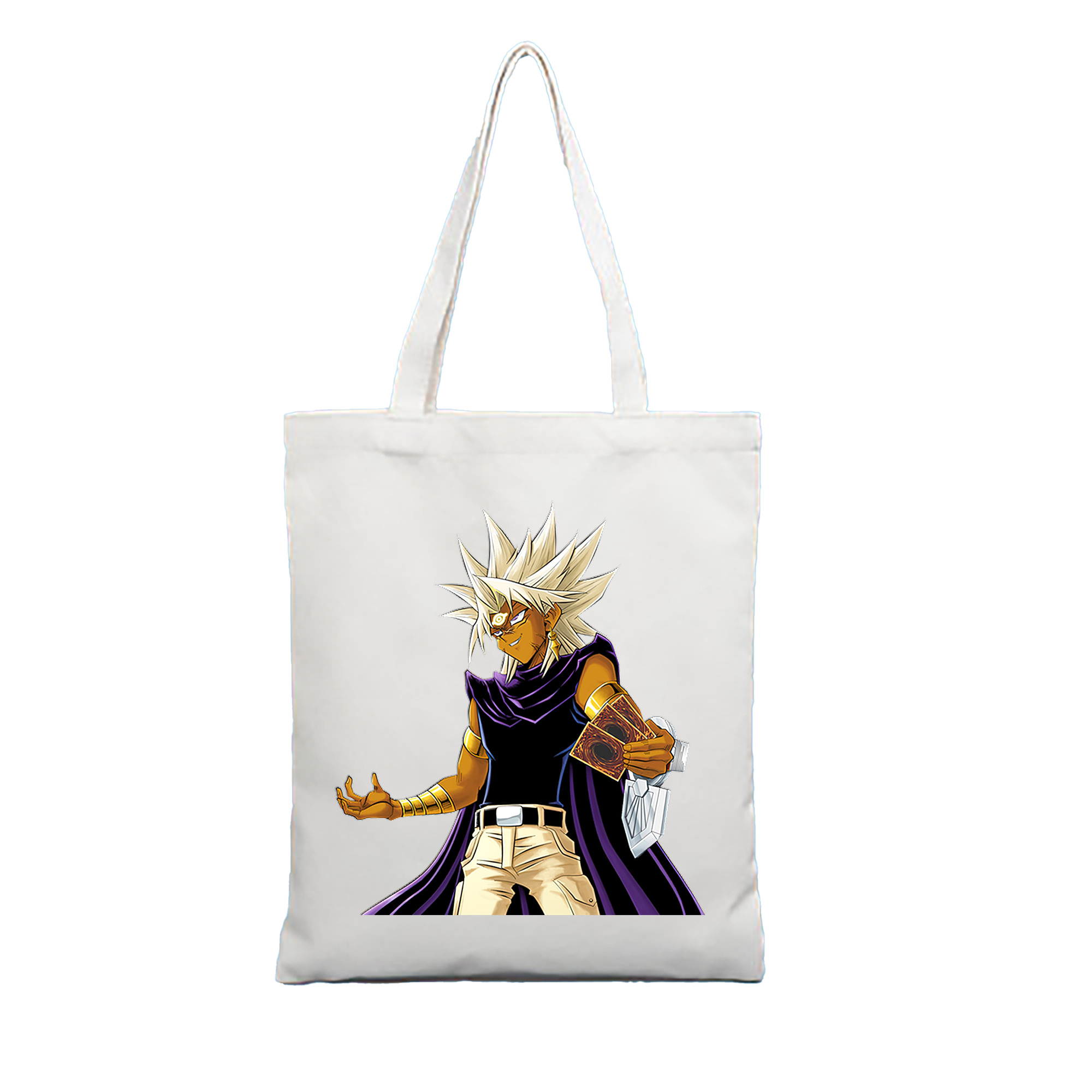 （画像用） 遊☆戯☆王 Yu-Gi-Oh! 縦型キャンバス生地手提げバッグ　トートバッグ