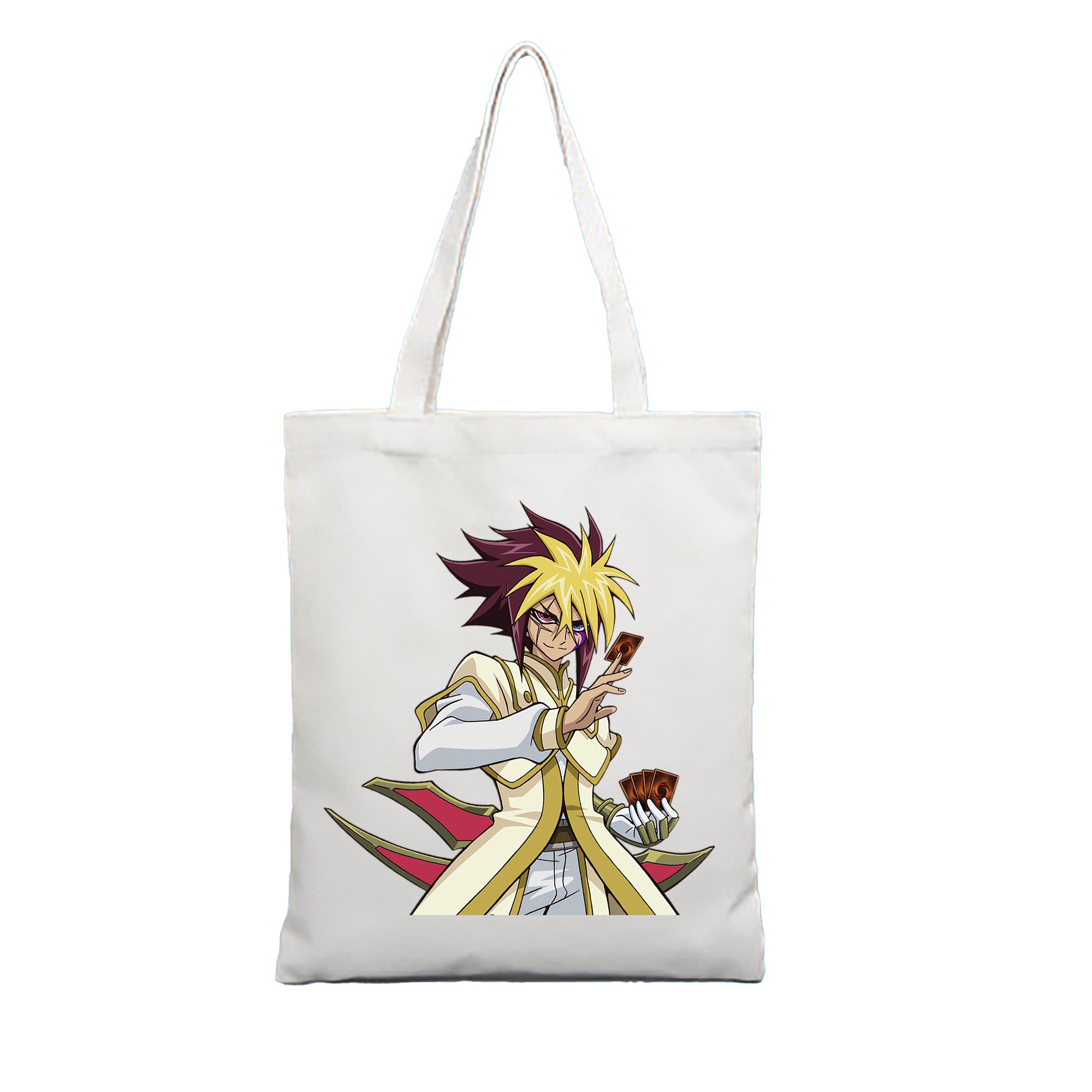 （画像用） 遊☆戯☆王 Yu-Gi-Oh! 縦型キャンバス生地手提げバッグ　トートバッグ