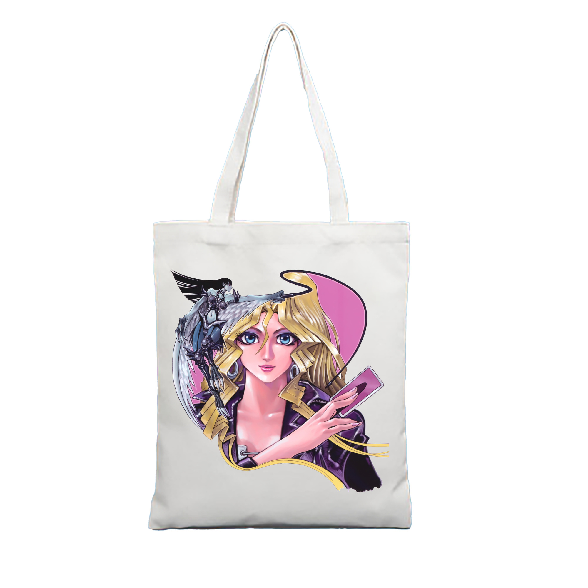 （画像用） 遊☆戯☆王 Yu-Gi-Oh! 縦型キャンバス生地手提げバッグ　トートバッグ