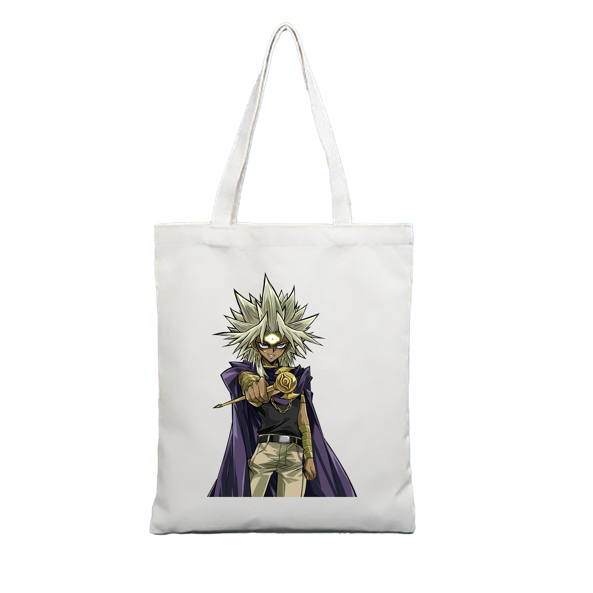（画像用） 遊☆戯☆王 Yu-Gi-Oh! 縦型キャンバス生地手提げバッグ　トートバッグ