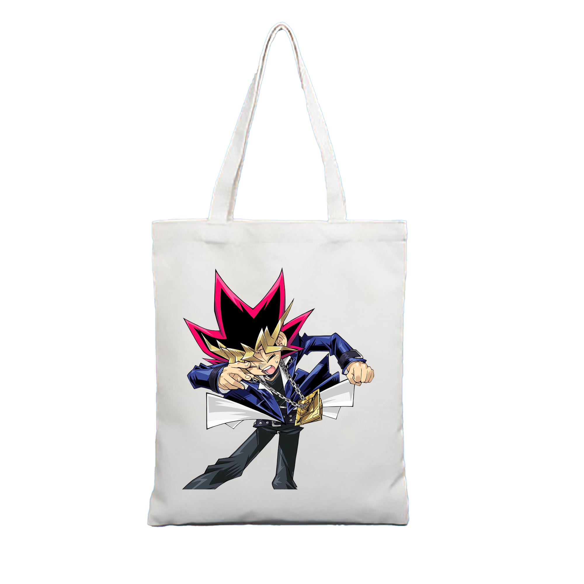 （画像用） 遊☆戯☆王 Yu-Gi-Oh! 縦型キャンバス生地手提げバッグ　トートバッグ