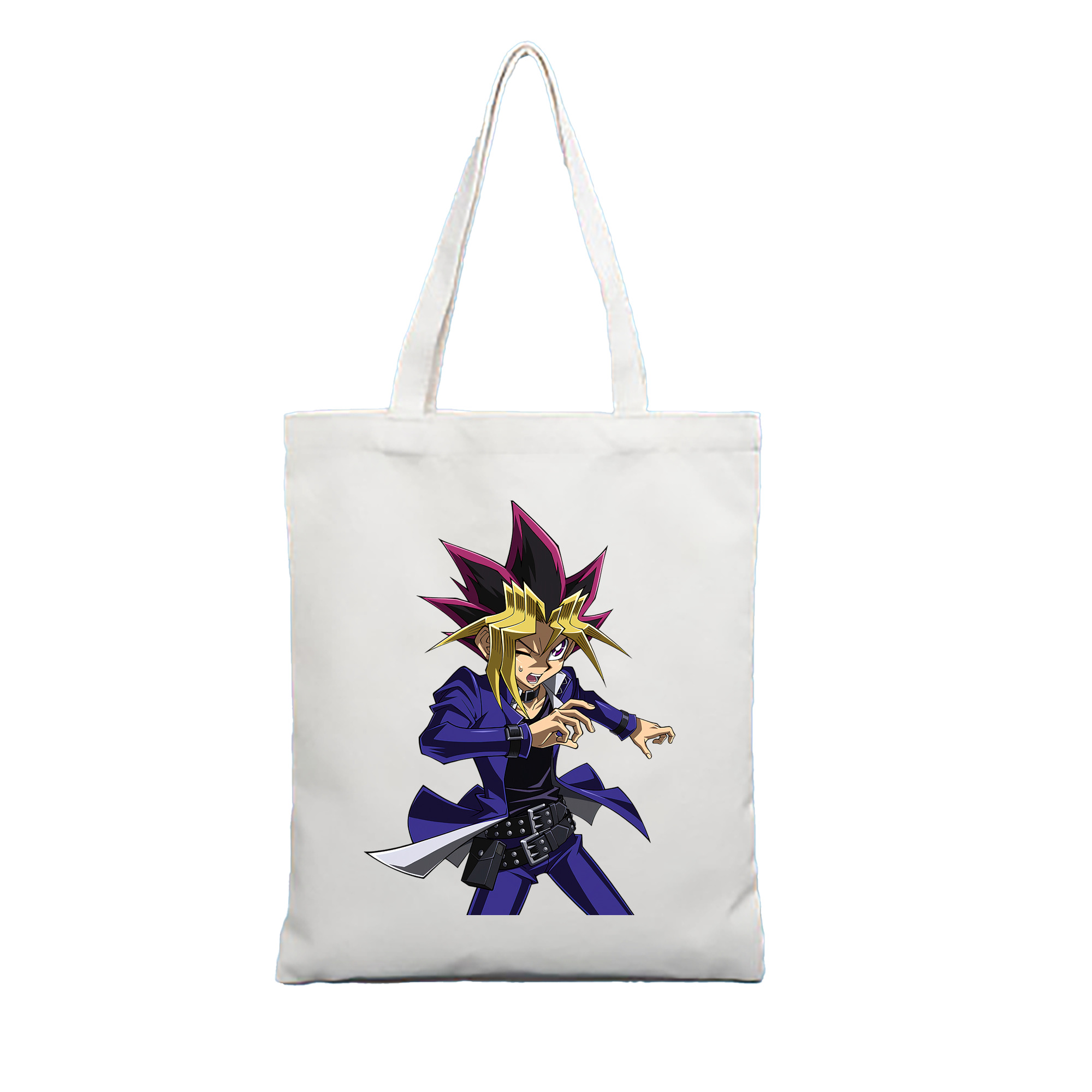 （画像用） 遊☆戯☆王 Yu-Gi-Oh! 縦型キャンバス生地手提げバッグ　トートバッグ