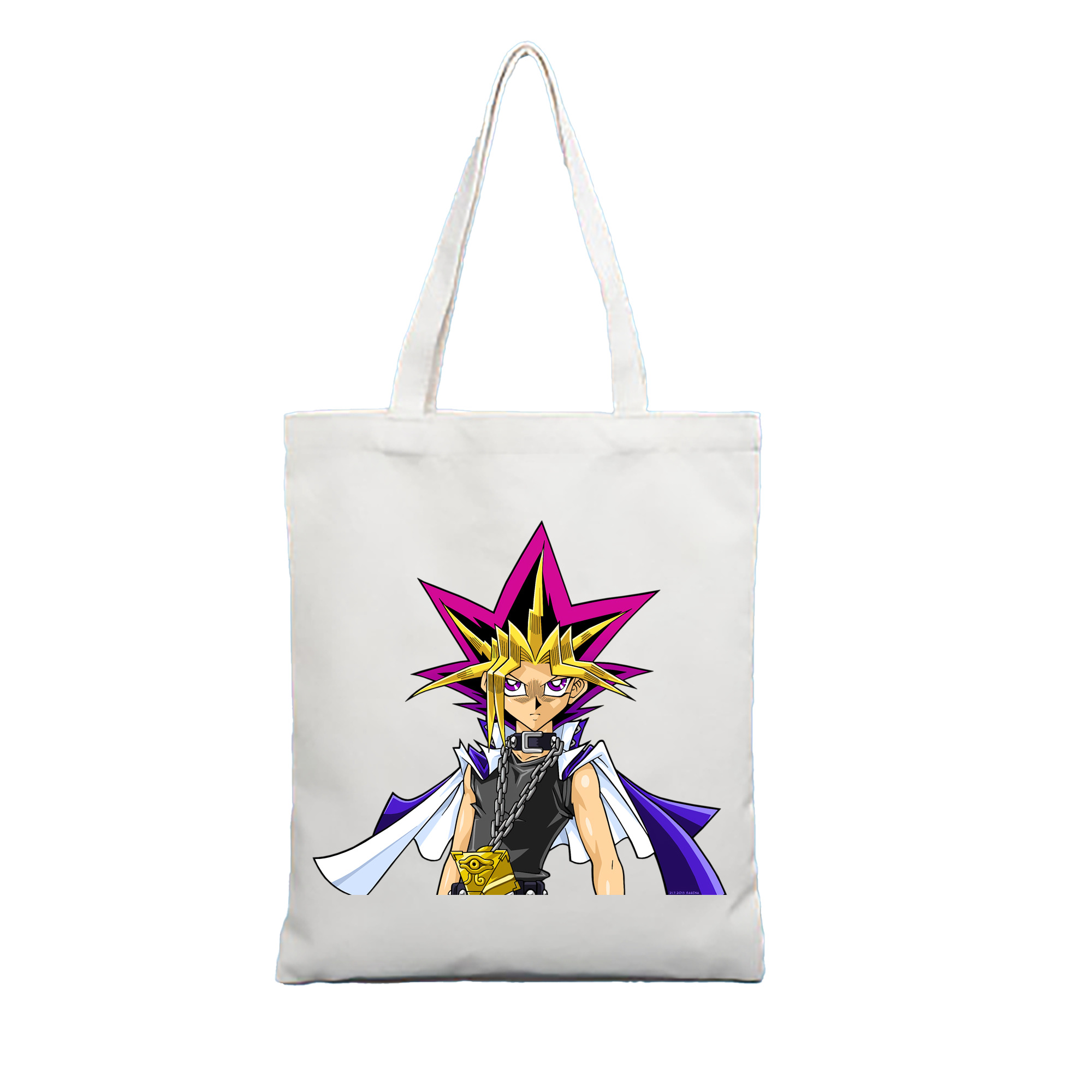（画像用） 遊☆戯☆王 Yu-Gi-Oh! 縦型キャンバス生地手提げバッグ　トートバッグ