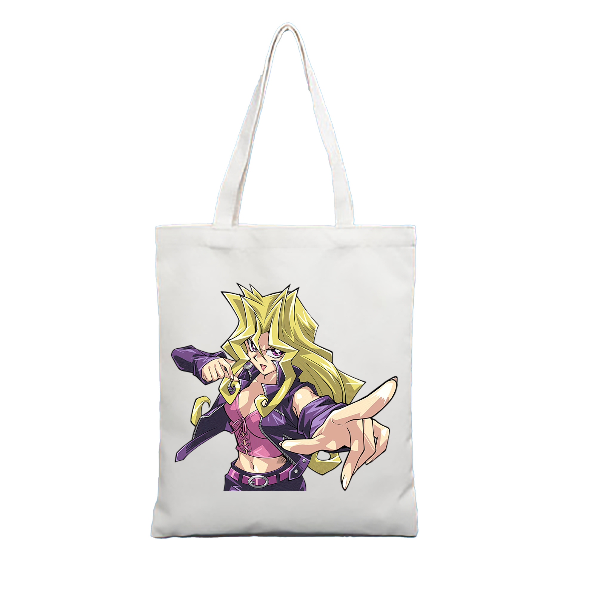 （画像用） 遊☆戯☆王 Yu-Gi-Oh! 縦型キャンバス生地手提げバッグ　トートバッグ