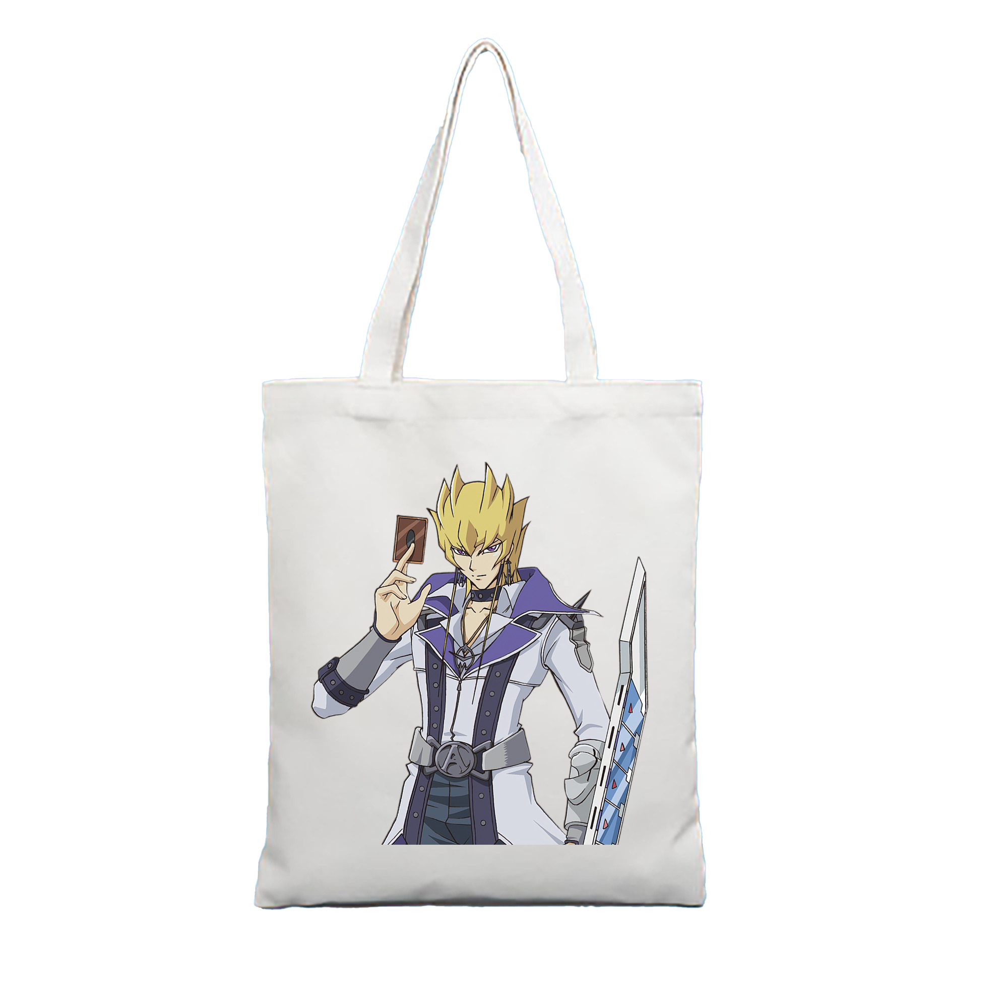 （画像用） 遊☆戯☆王 Yu-Gi-Oh! 縦型キャンバス生地手提げバッグ　トートバッグ