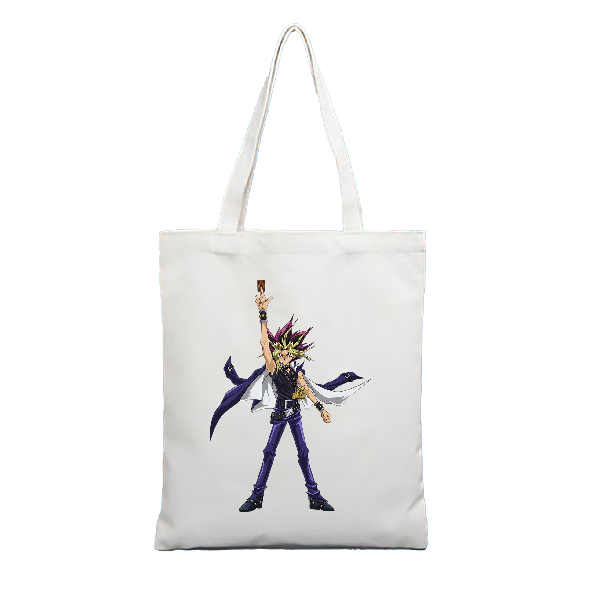 （画像用） 遊☆戯☆王 Yu-Gi-Oh! 縦型キャンバス生地手提げバッグ　トートバッグ