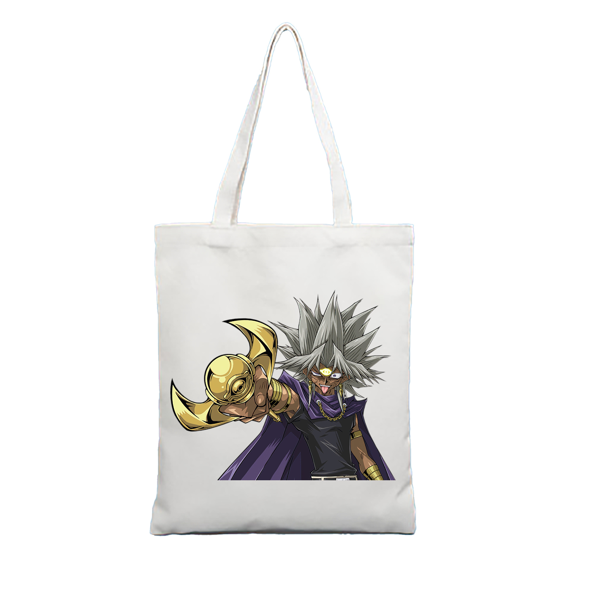 （画像用） 遊☆戯☆王 Yu-Gi-Oh! 縦型キャンバス生地手提げバッグ　トートバッグ