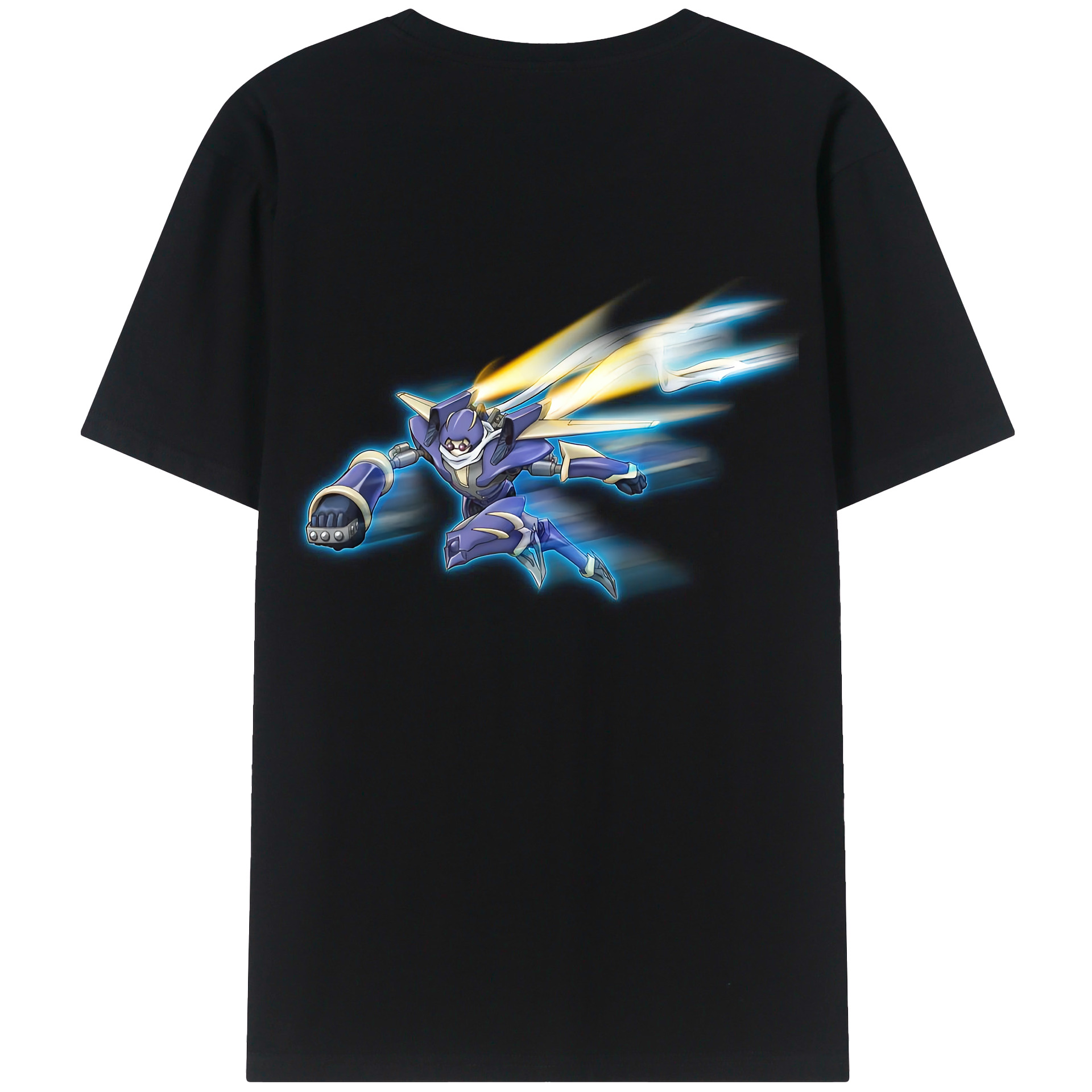 （画像用） 遊☆戯☆王 Yu-Gi-Oh! 綿100％ メンズ半袖Tシャツ（バックプリント） 通気性
