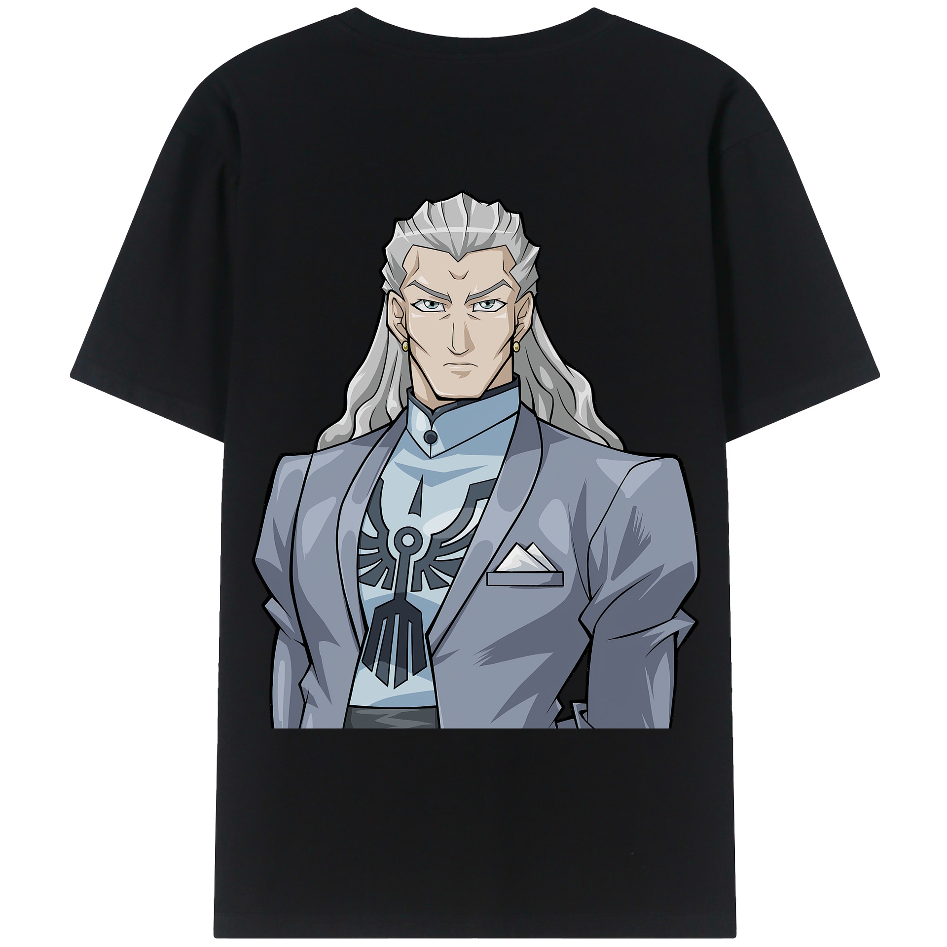 （画像用） 遊☆戯☆王 Yu-Gi-Oh! 綿100％ メンズ半袖Tシャツ（バックプリント） 通気性