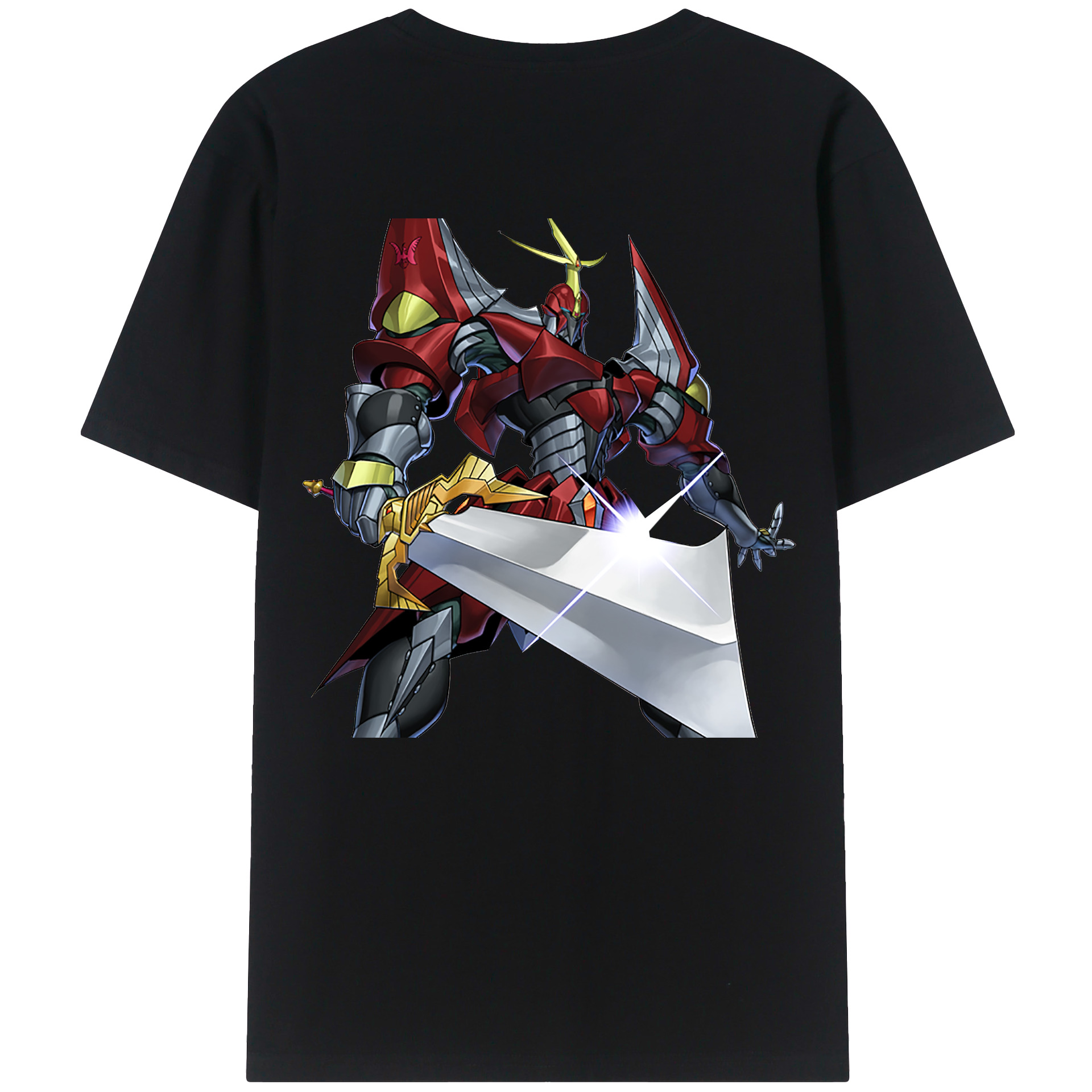 （画像用） 遊☆戯☆王 Yu-Gi-Oh! 綿100％ メンズ半袖Tシャツ（バックプリント） 通気性