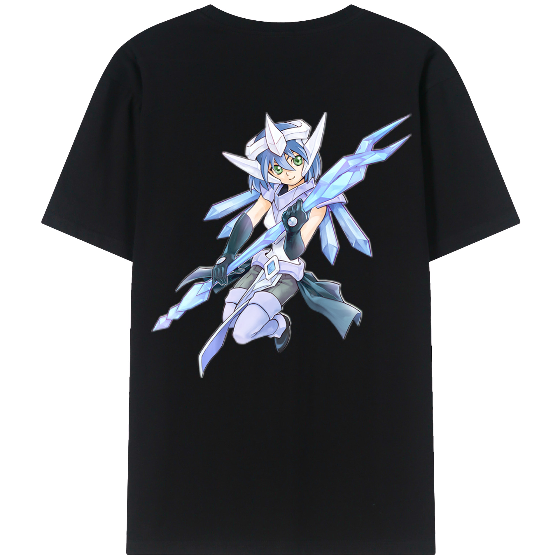 （画像用） 遊☆戯☆王 Yu-Gi-Oh! 綿100％ メンズ半袖Tシャツ（バックプリント） 通気性