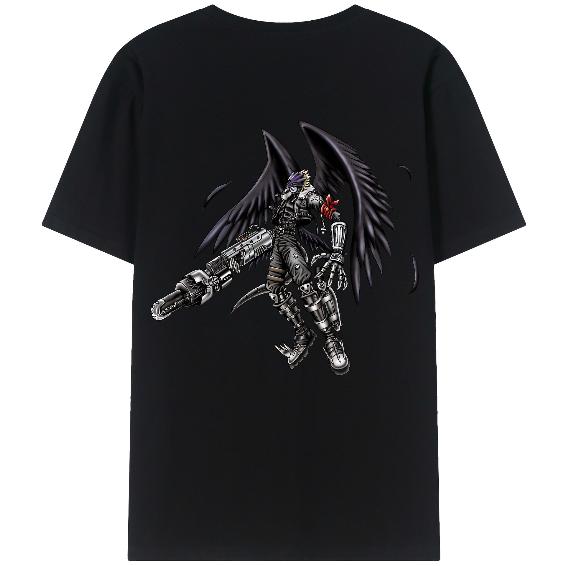 （画像用） 遊☆戯☆王 Yu-Gi-Oh! 綿100％ メンズ半袖Tシャツ（バックプリント） 通気性