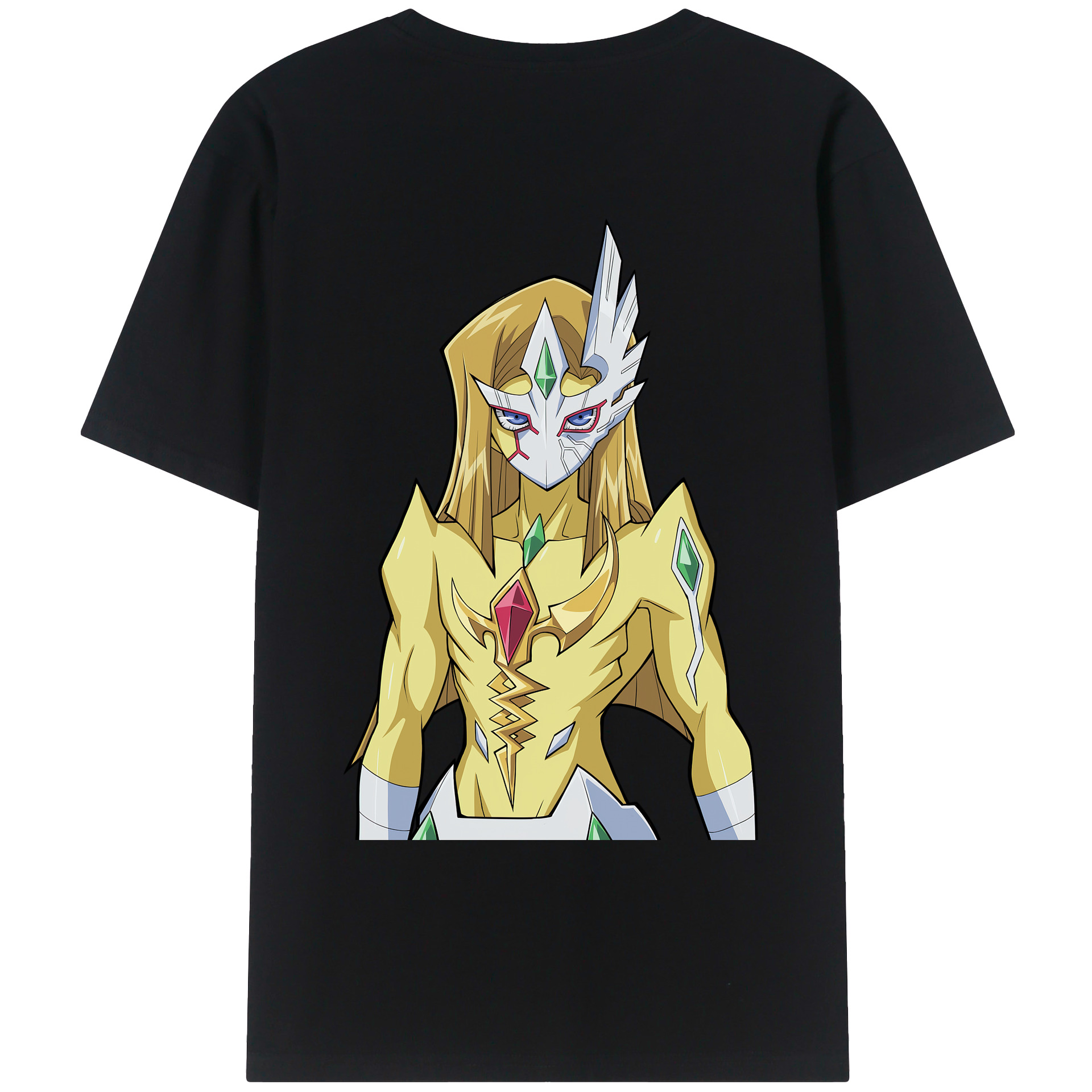 （画像用） 遊☆戯☆王 Yu-Gi-Oh! 綿100％ メンズ半袖Tシャツ（バックプリント） 通気性