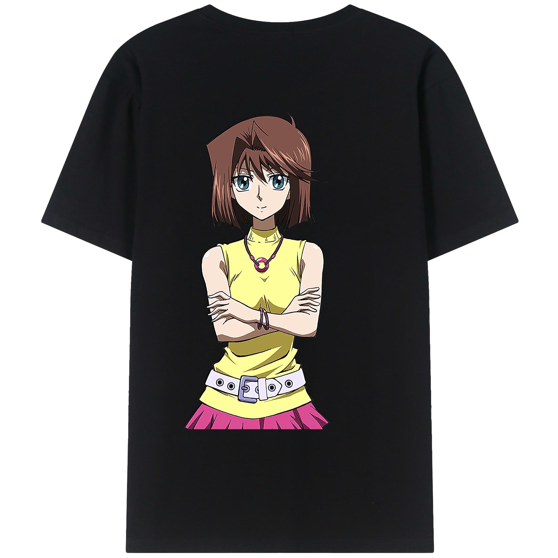 （画像用） 遊☆戯☆王 Yu-Gi-Oh! 綿100％ メンズ半袖Tシャツ（バックプリント） 通気性