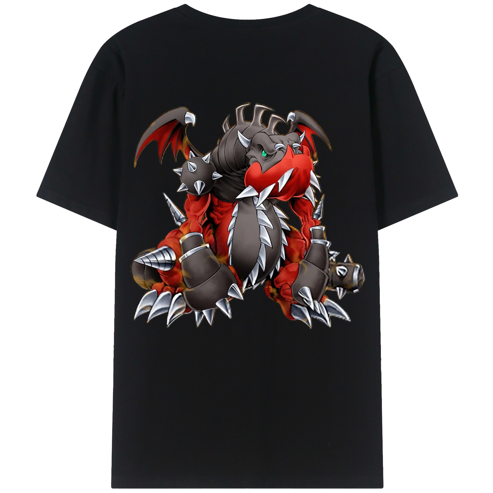 （画像用） 遊☆戯☆王 Yu-Gi-Oh! 綿100％ メンズ半袖Tシャツ（バックプリント） 通気性