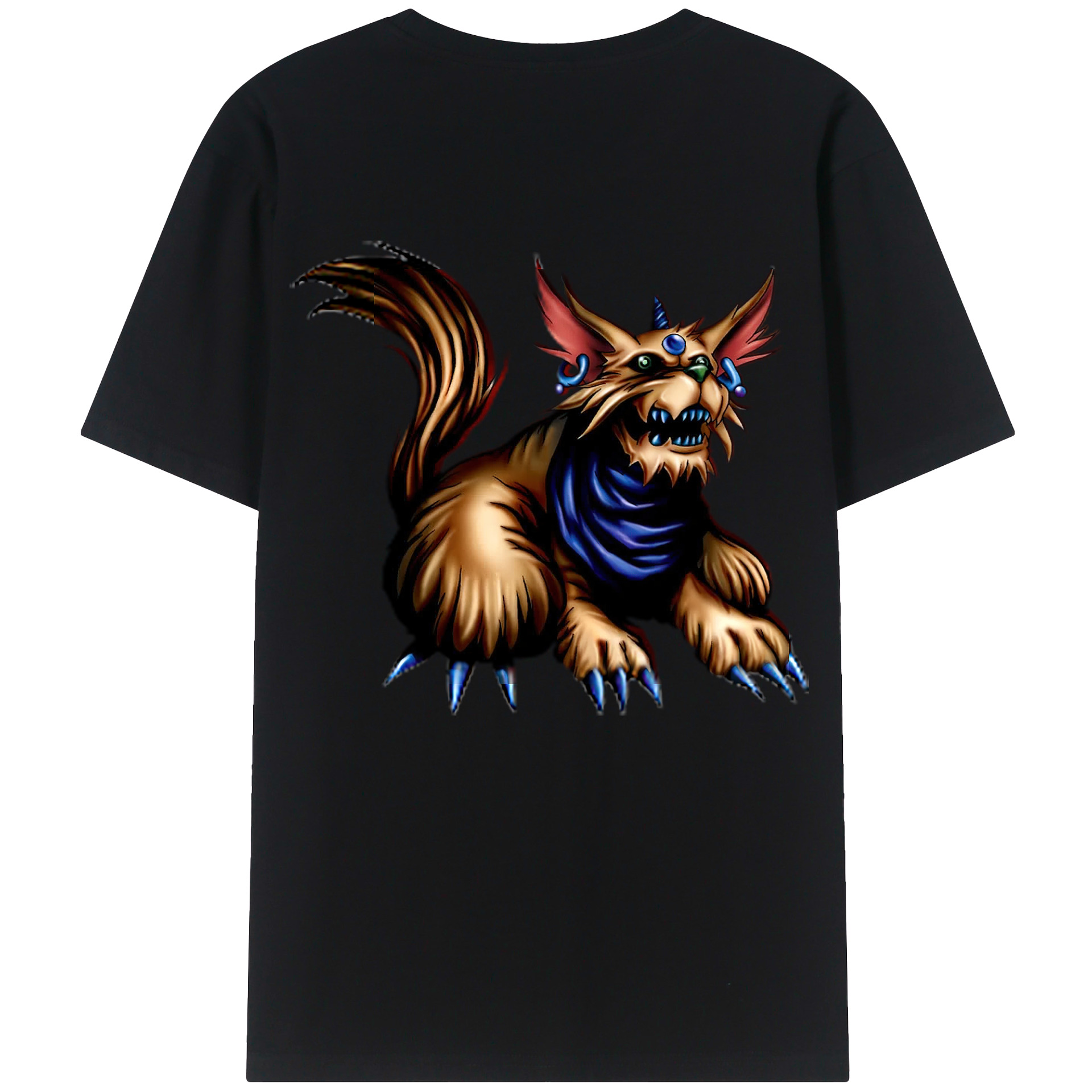 （画像用） 遊☆戯☆王 Yu-Gi-Oh! 綿100％ メンズ半袖Tシャツ（バックプリント） 通気性