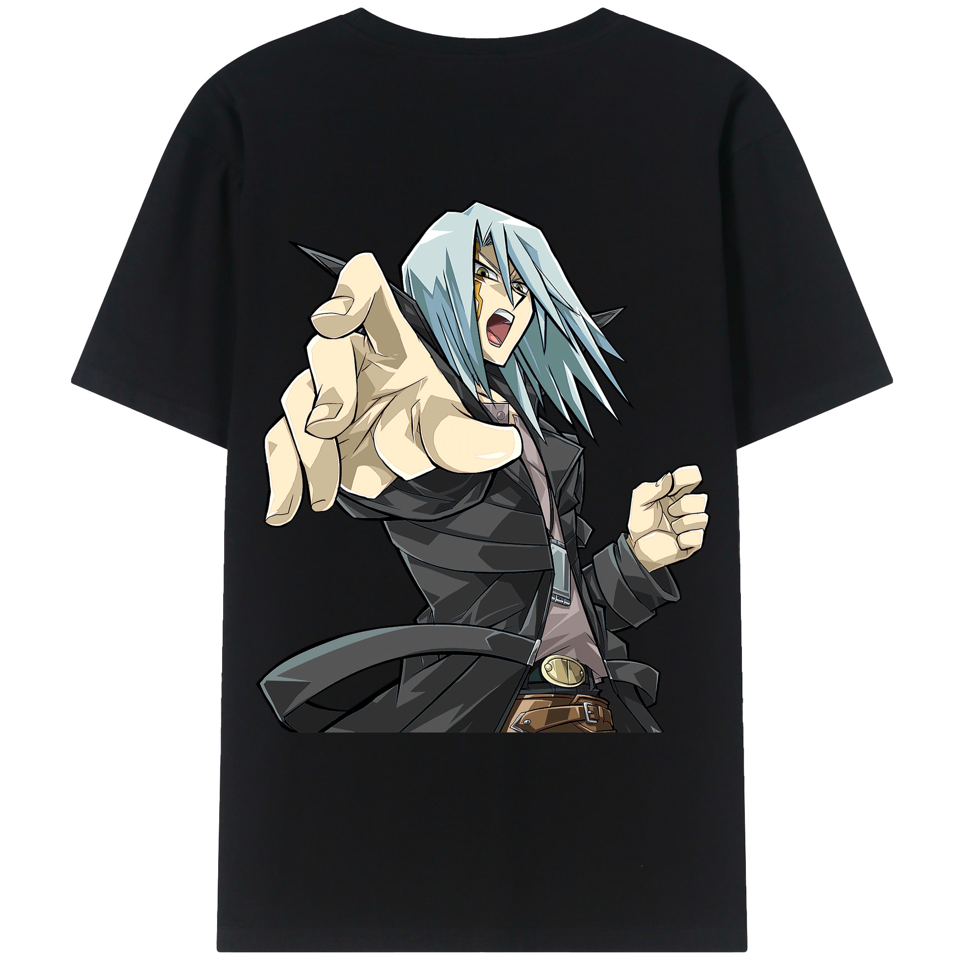 （画像用） 遊☆戯☆王 Yu-Gi-Oh! 綿100％ メンズ半袖Tシャツ（バックプリント） 通気性