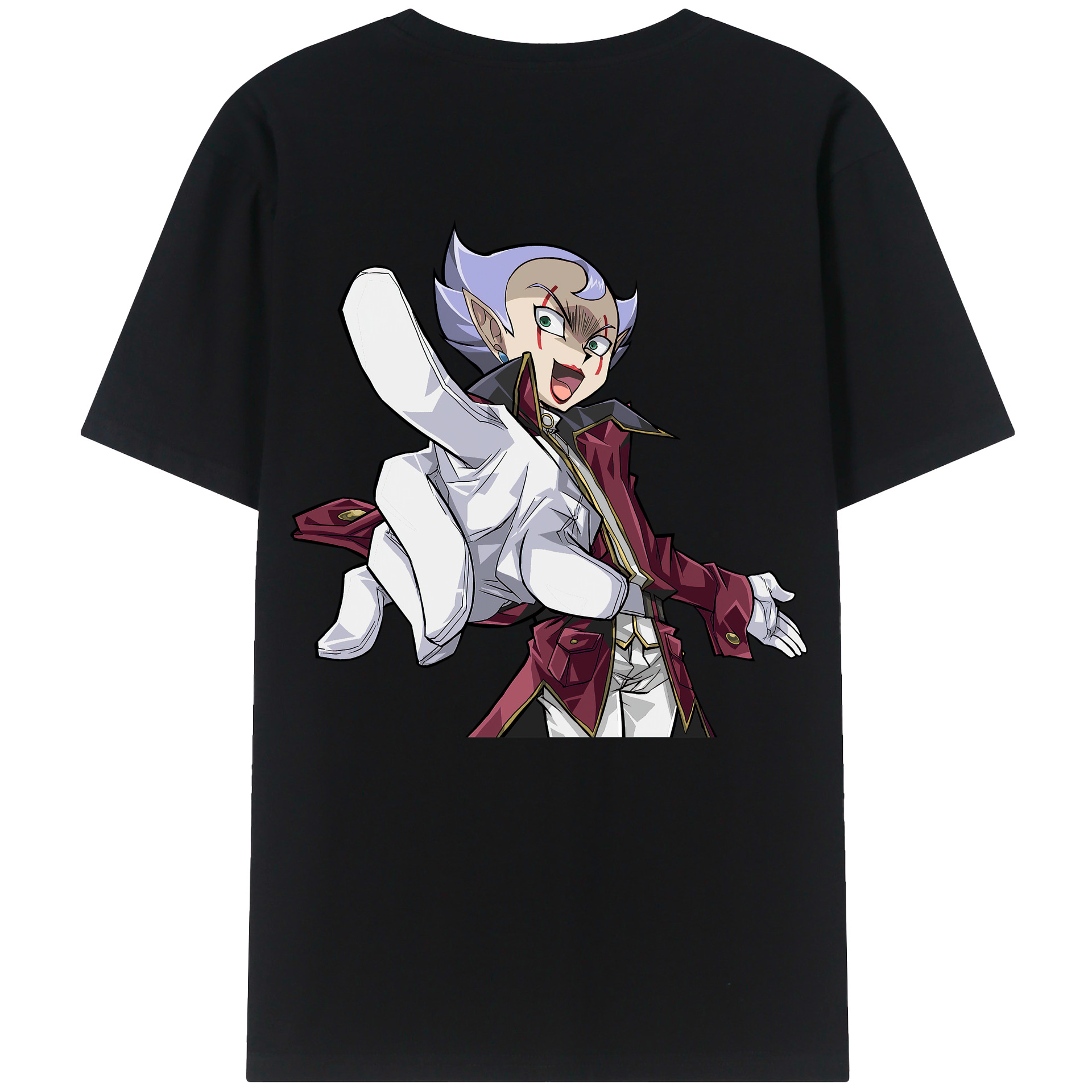 （画像用） 遊☆戯☆王 Yu-Gi-Oh! 綿100％ メンズ半袖Tシャツ（バックプリント） 通気性
