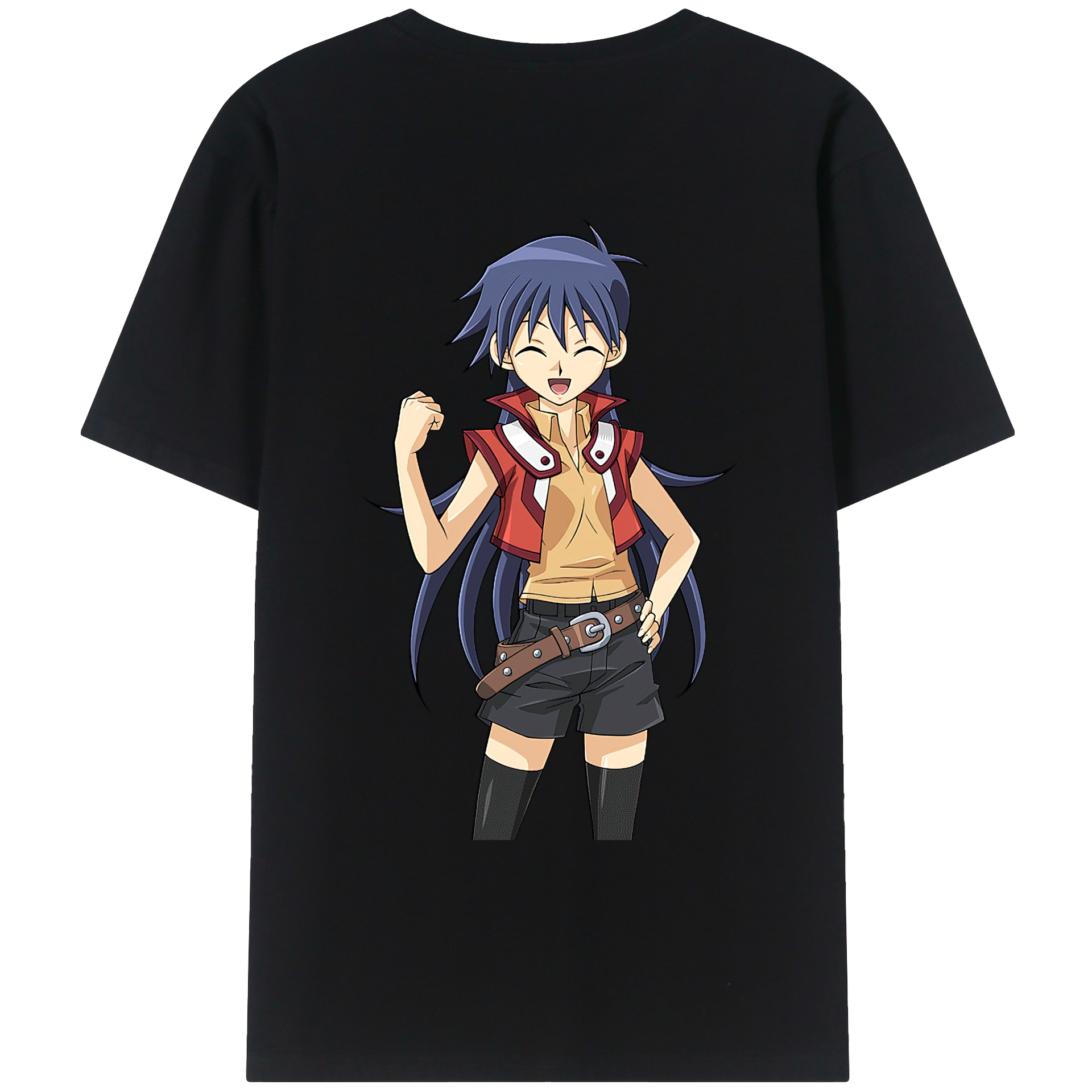 （画像用） 遊☆戯☆王 Yu-Gi-Oh! 綿100％ メンズ半袖Tシャツ（バックプリント） 通気性