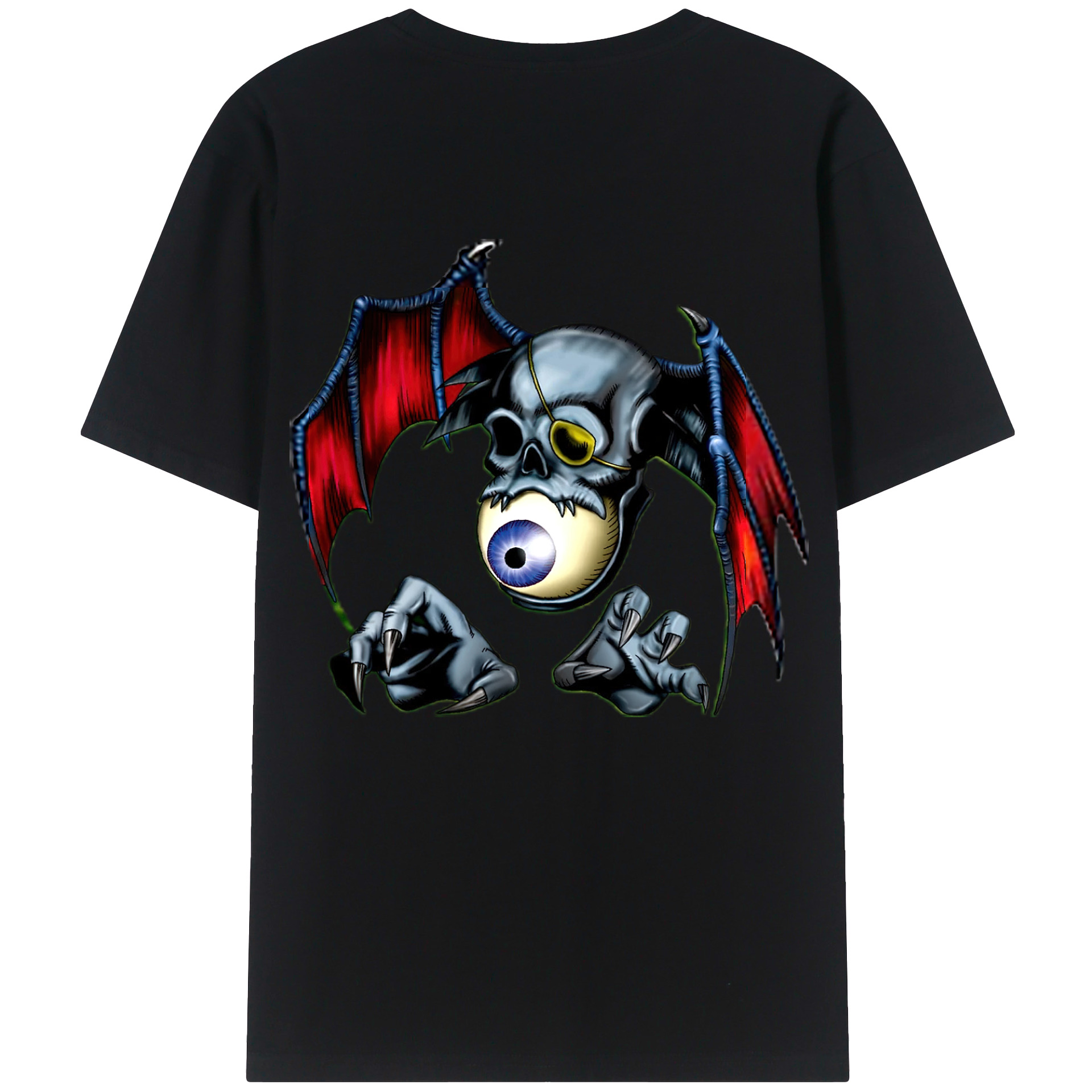 （画像用） 遊☆戯☆王 Yu-Gi-Oh! 綿100％ メンズ半袖Tシャツ（バックプリント） 通気性