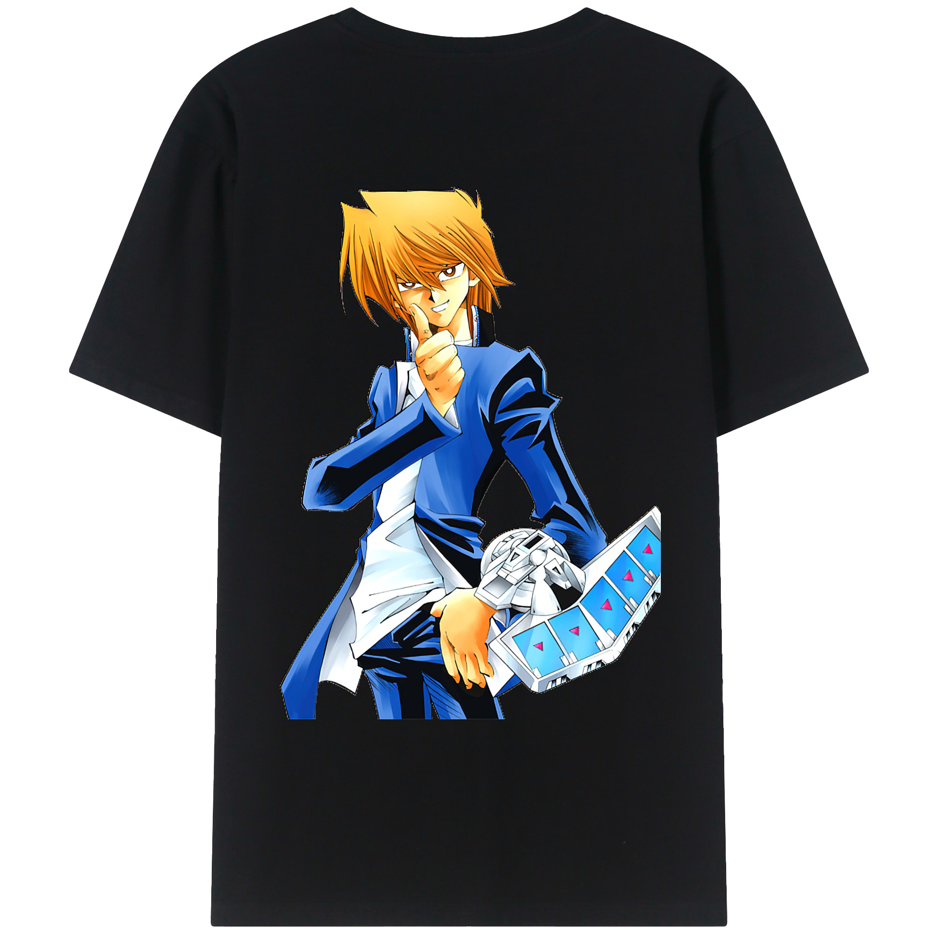 （画像用） 遊☆戯☆王 Yu-Gi-Oh! 綿100％ メンズ半袖Tシャツ（バックプリント） 通気性