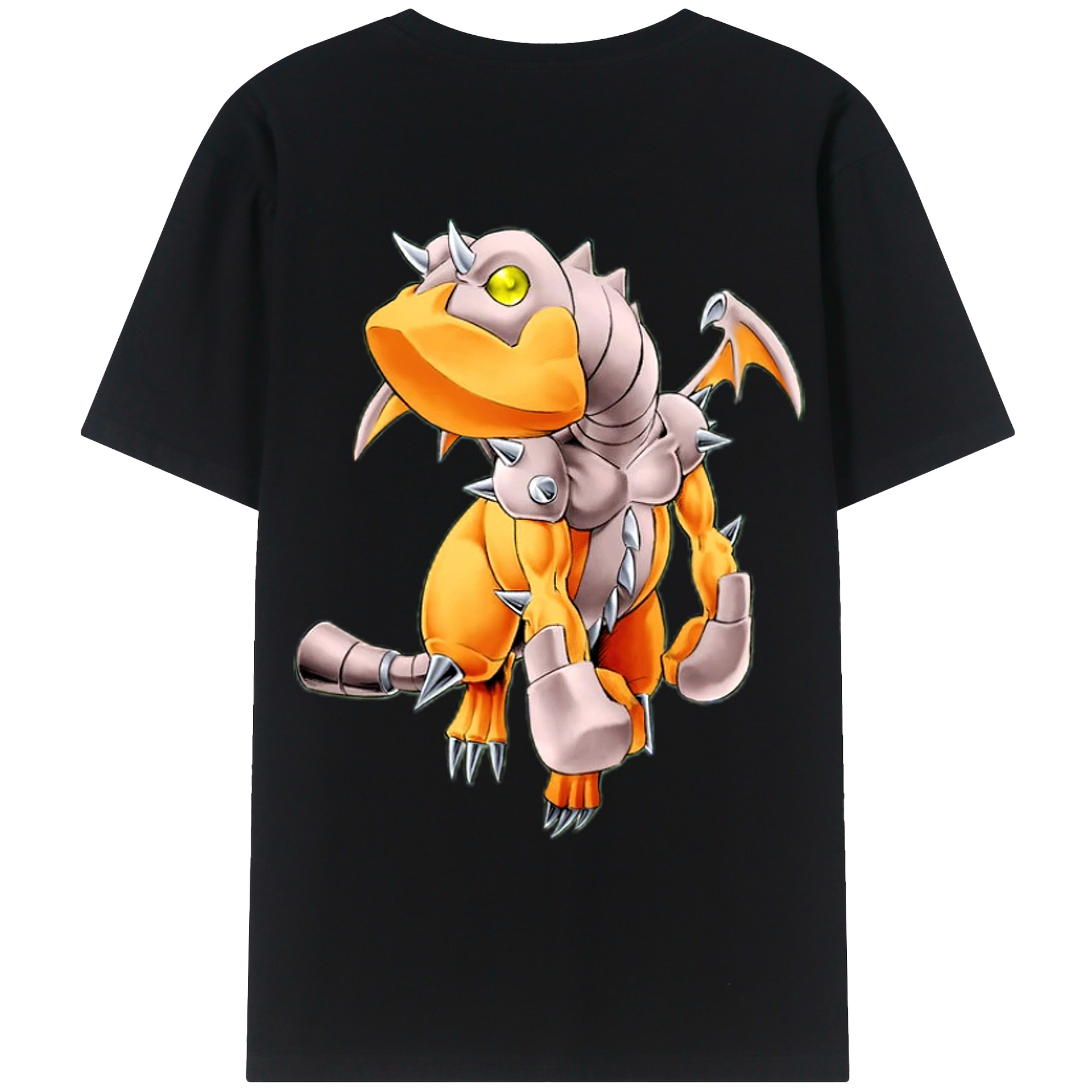 （画像用） 遊☆戯☆王 Yu-Gi-Oh! 綿100％ メンズ半袖Tシャツ（バックプリント） 通気性