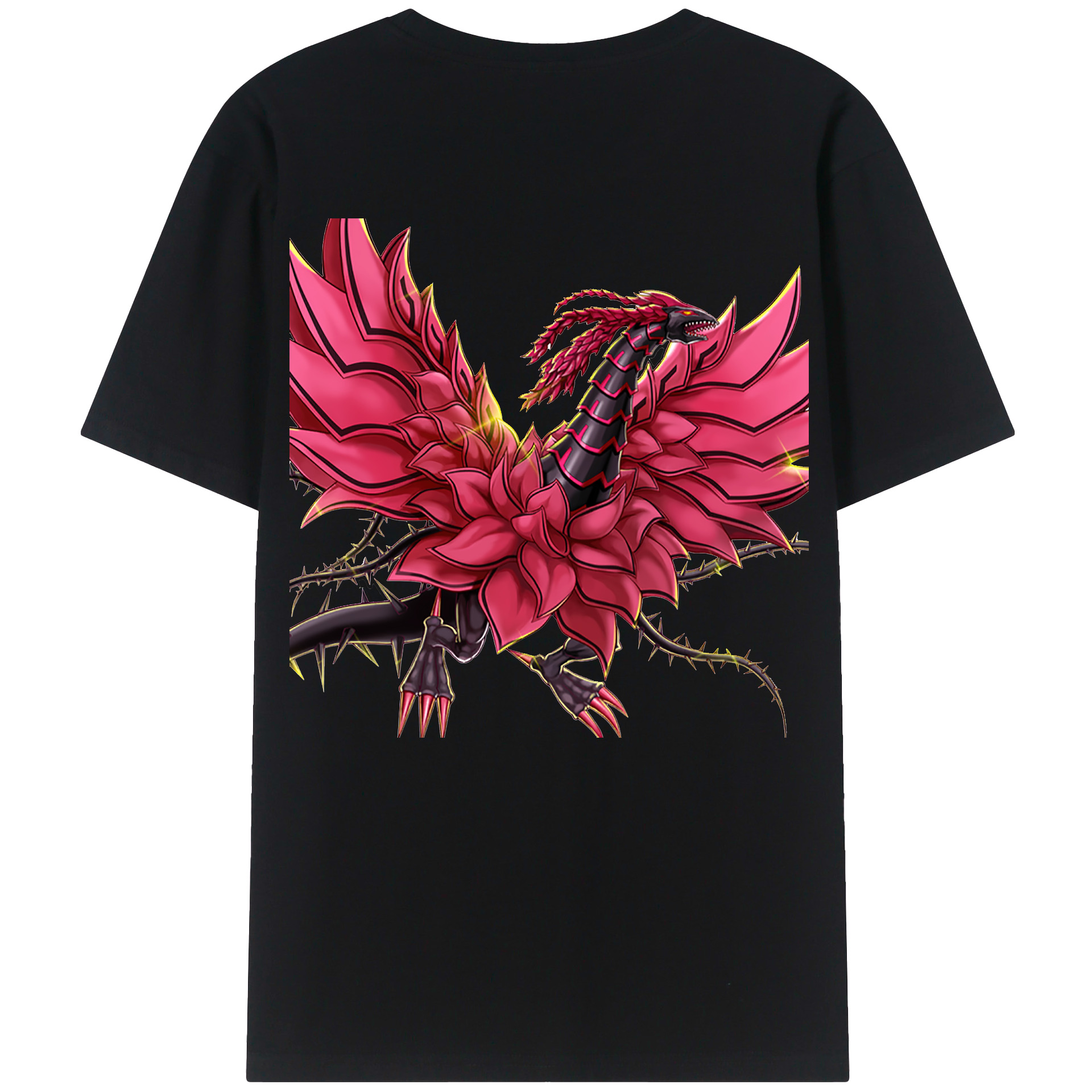 （画像用） 遊☆戯☆王 Yu-Gi-Oh! 綿100％ メンズ半袖Tシャツ（バックプリント） 通気性