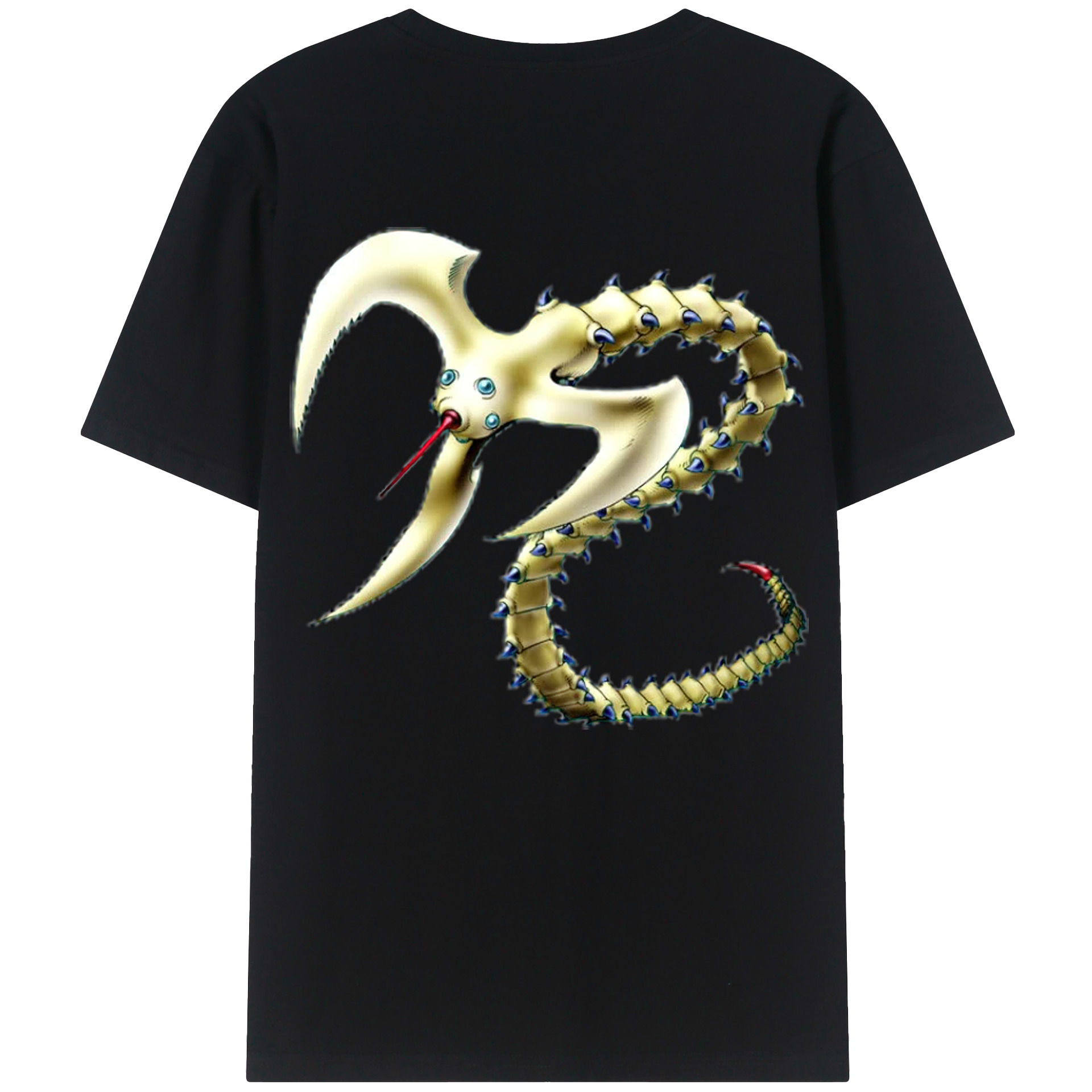 （画像用） 遊☆戯☆王 Yu-Gi-Oh! 綿100％ メンズ半袖Tシャツ（バックプリント） 通気性