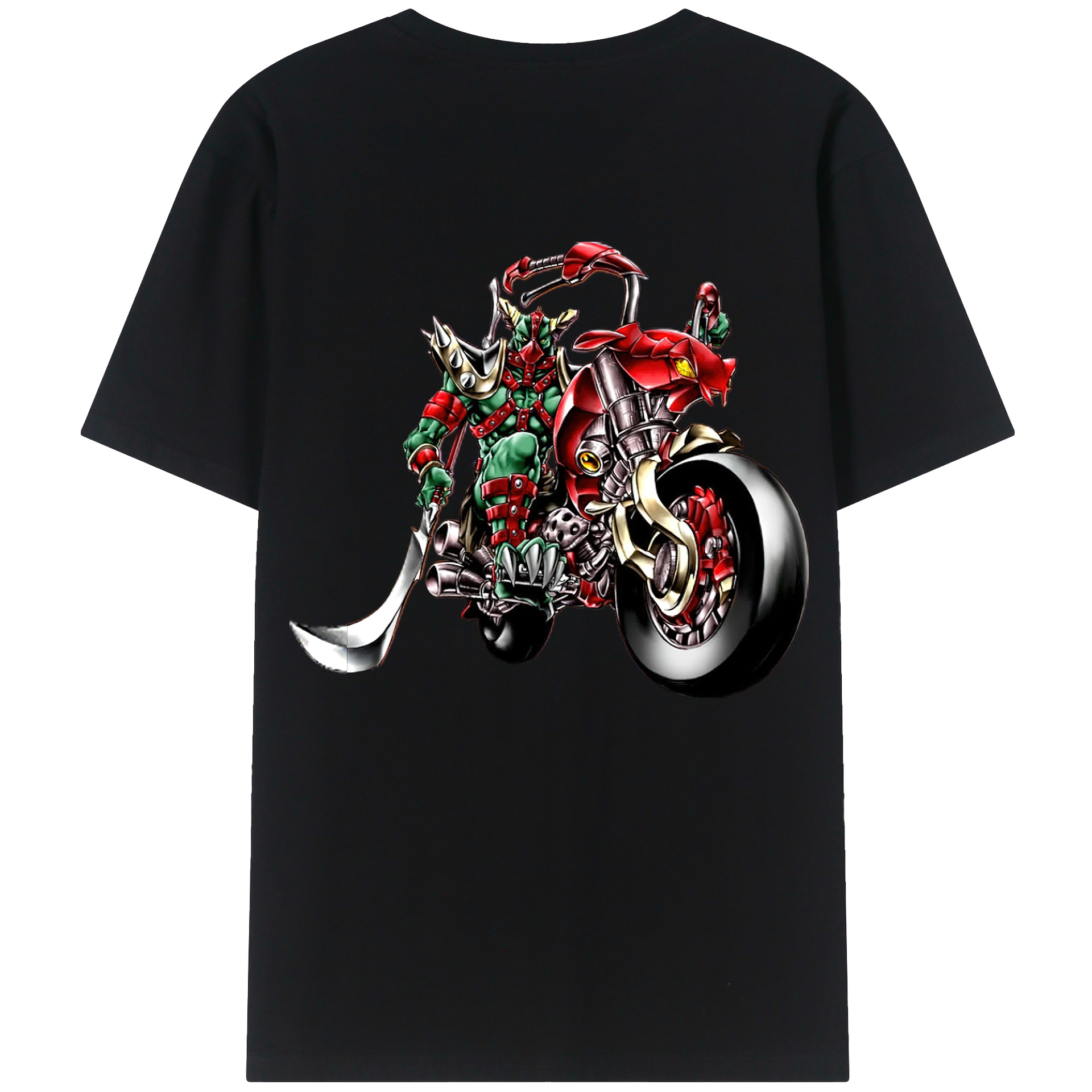 （画像用） 遊☆戯☆王 Yu-Gi-Oh! 綿100％ メンズ半袖Tシャツ（バックプリント） 通気性