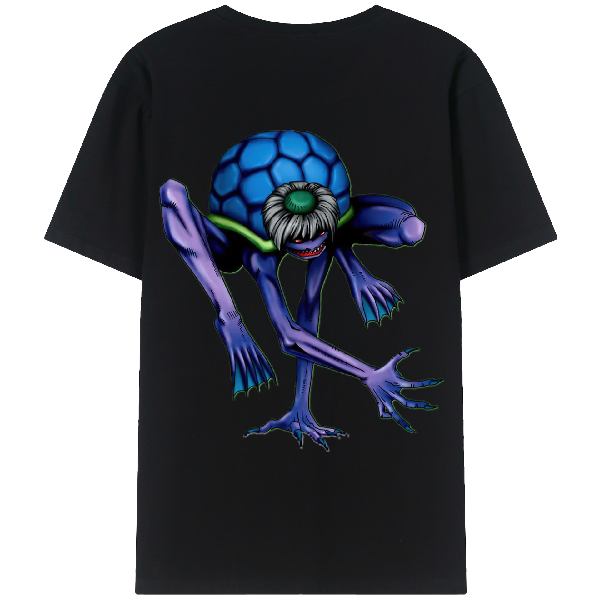（画像用） 遊☆戯☆王 Yu-Gi-Oh! 綿100％ メンズ半袖Tシャツ（バックプリント） 通気性