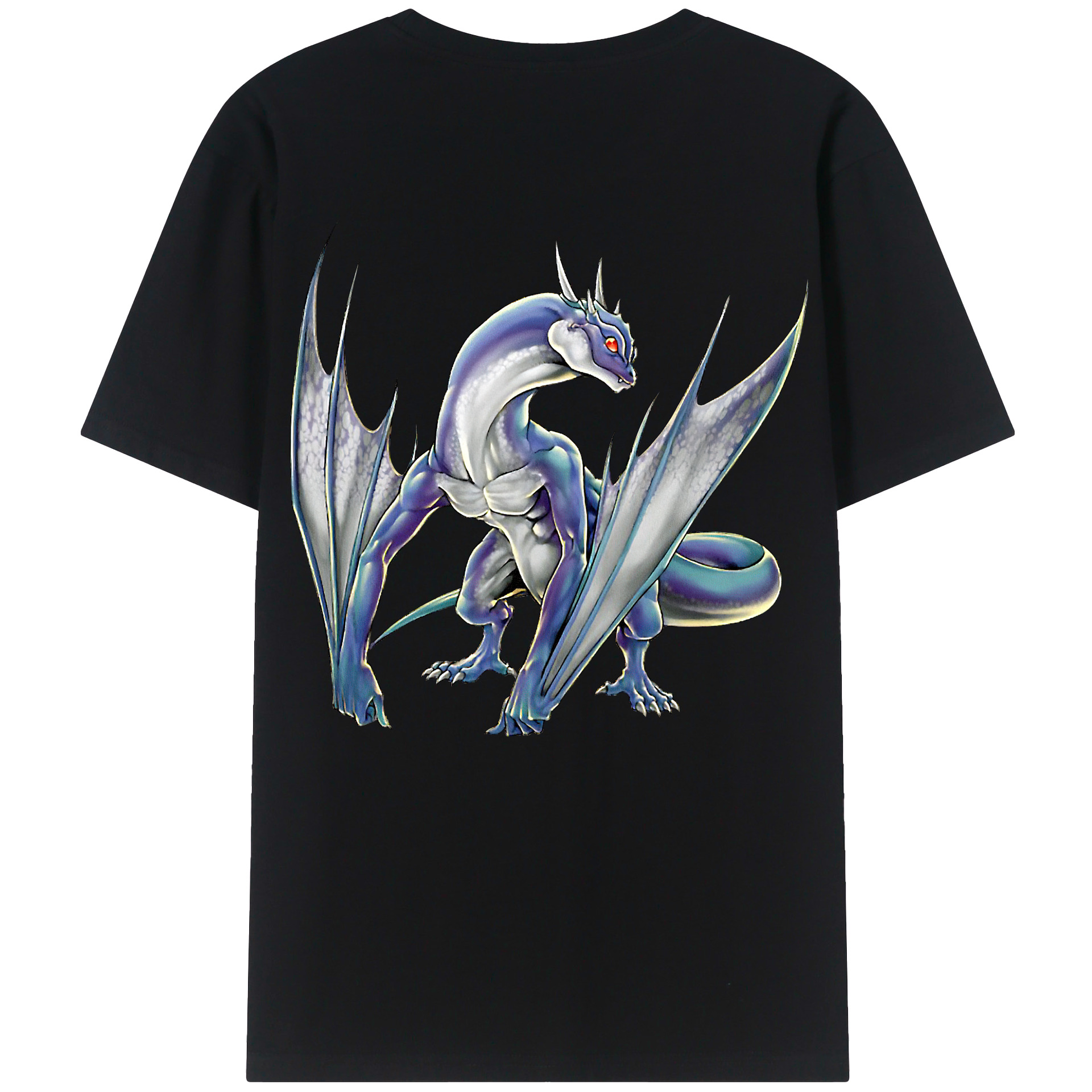 （画像用） 遊☆戯☆王 Yu-Gi-Oh! 綿100％ メンズ半袖Tシャツ（バックプリント） 通気性